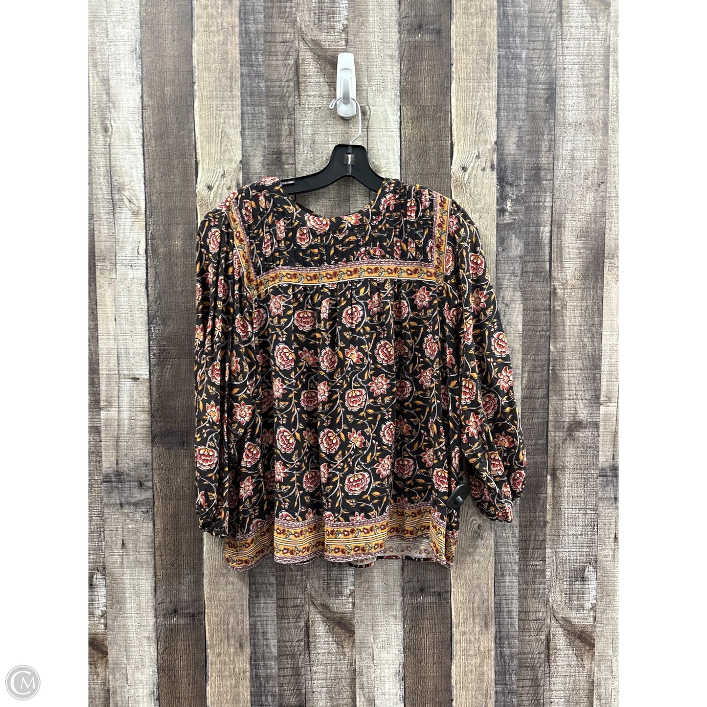 Top Long Sleeve By Knox Rose In Multi-colored, Size: Xl