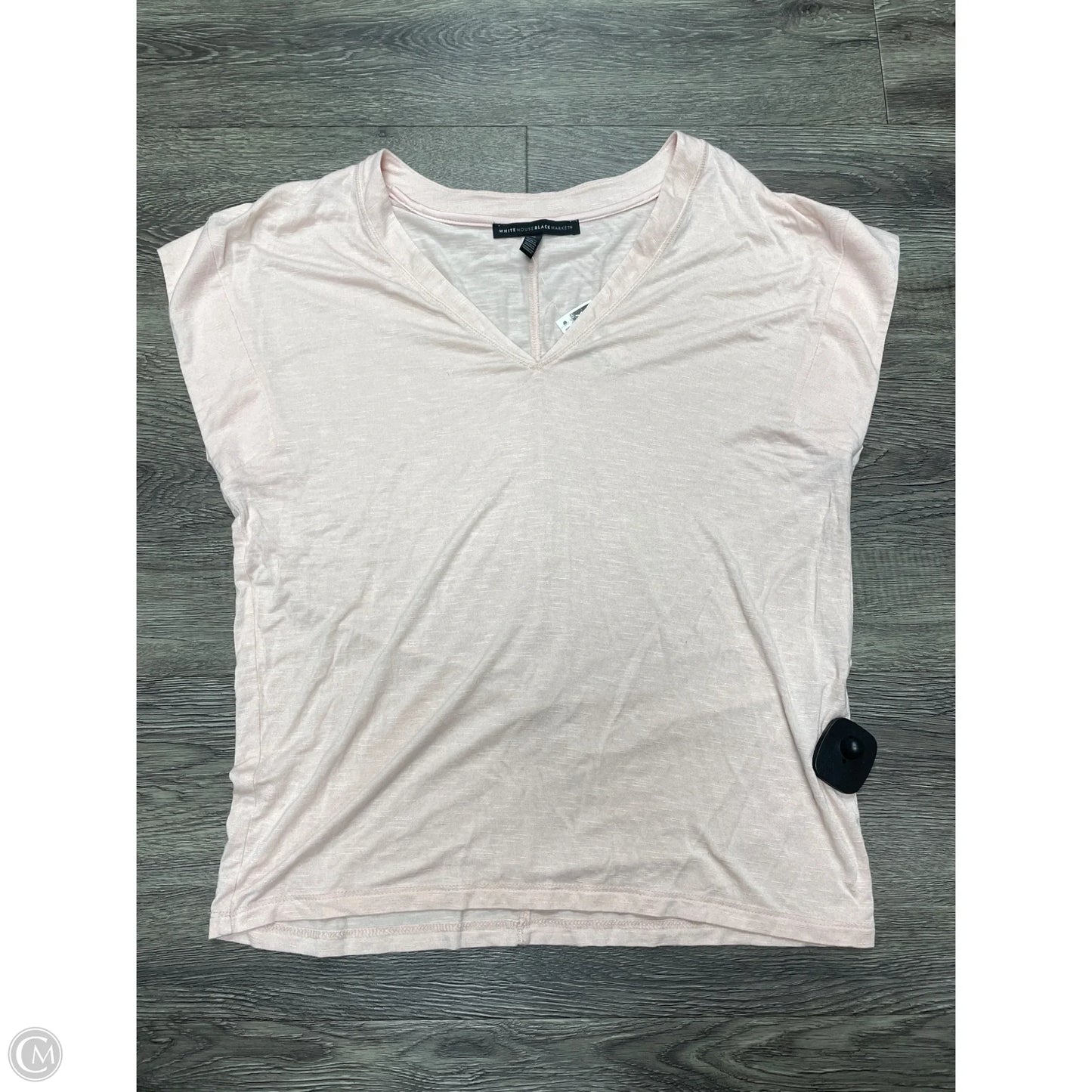 Top Short Sleeve By White House Black Market In Pink, Size: M