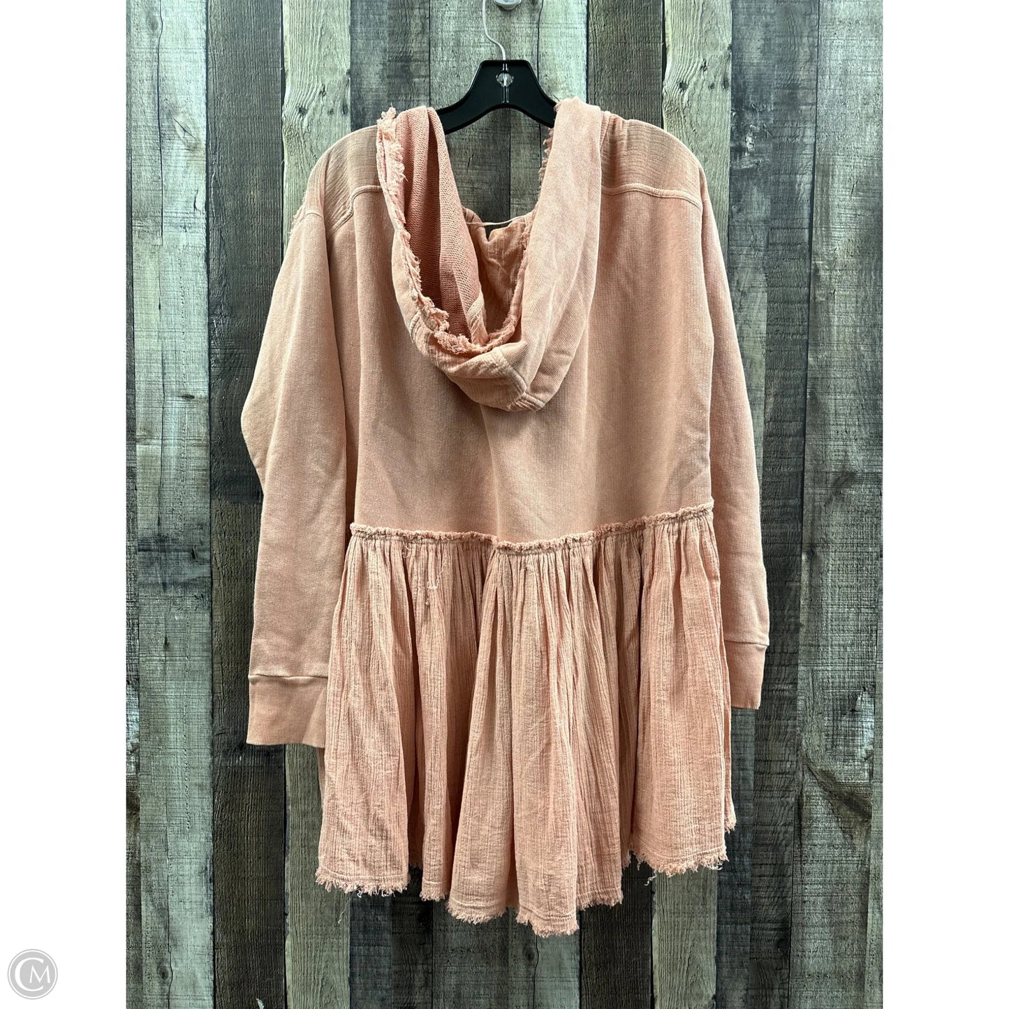 Sweatshirt Hoodie By Free People In Orange, Size: S