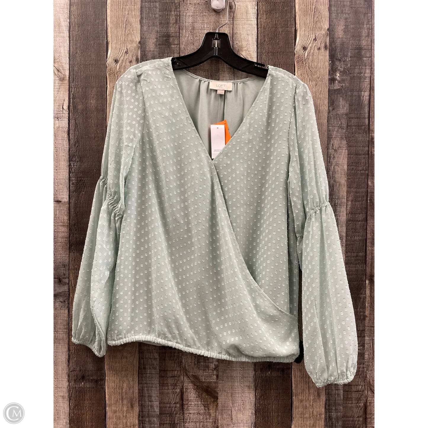 Top Long Sleeve By Loft In Green, Size: Xs
