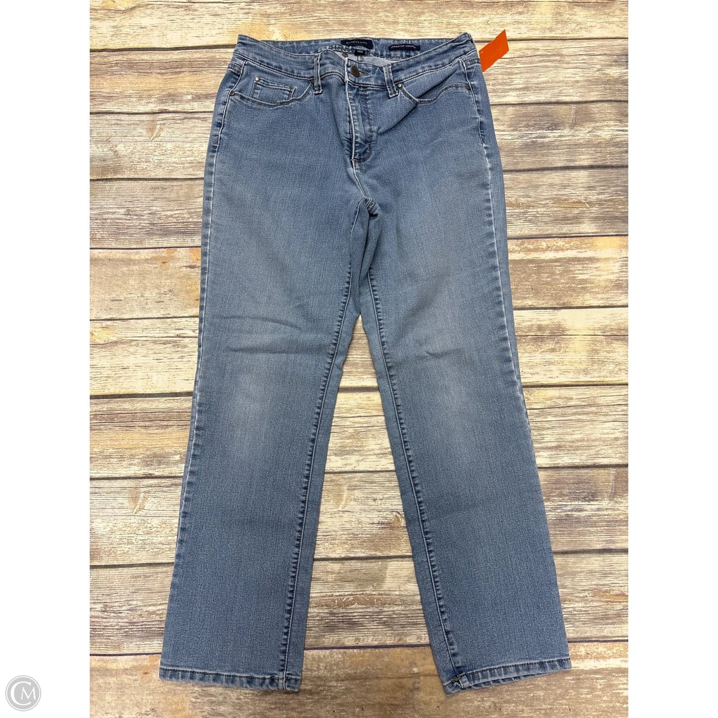 Jeans Straight By Charter Club In Blue Denim, Size: 10