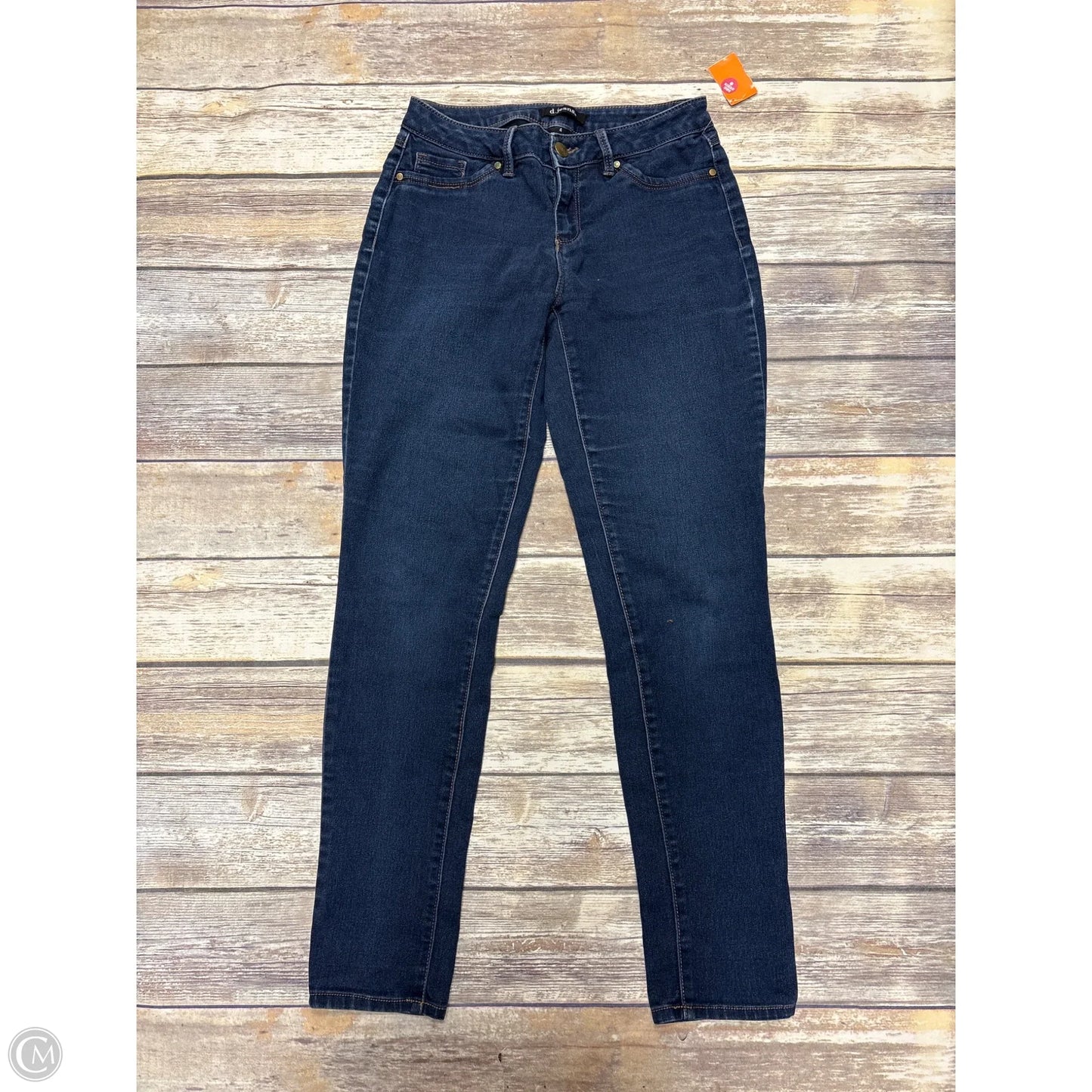 Jeans Skinny By D Jeans In Blue Denim, Size: 4