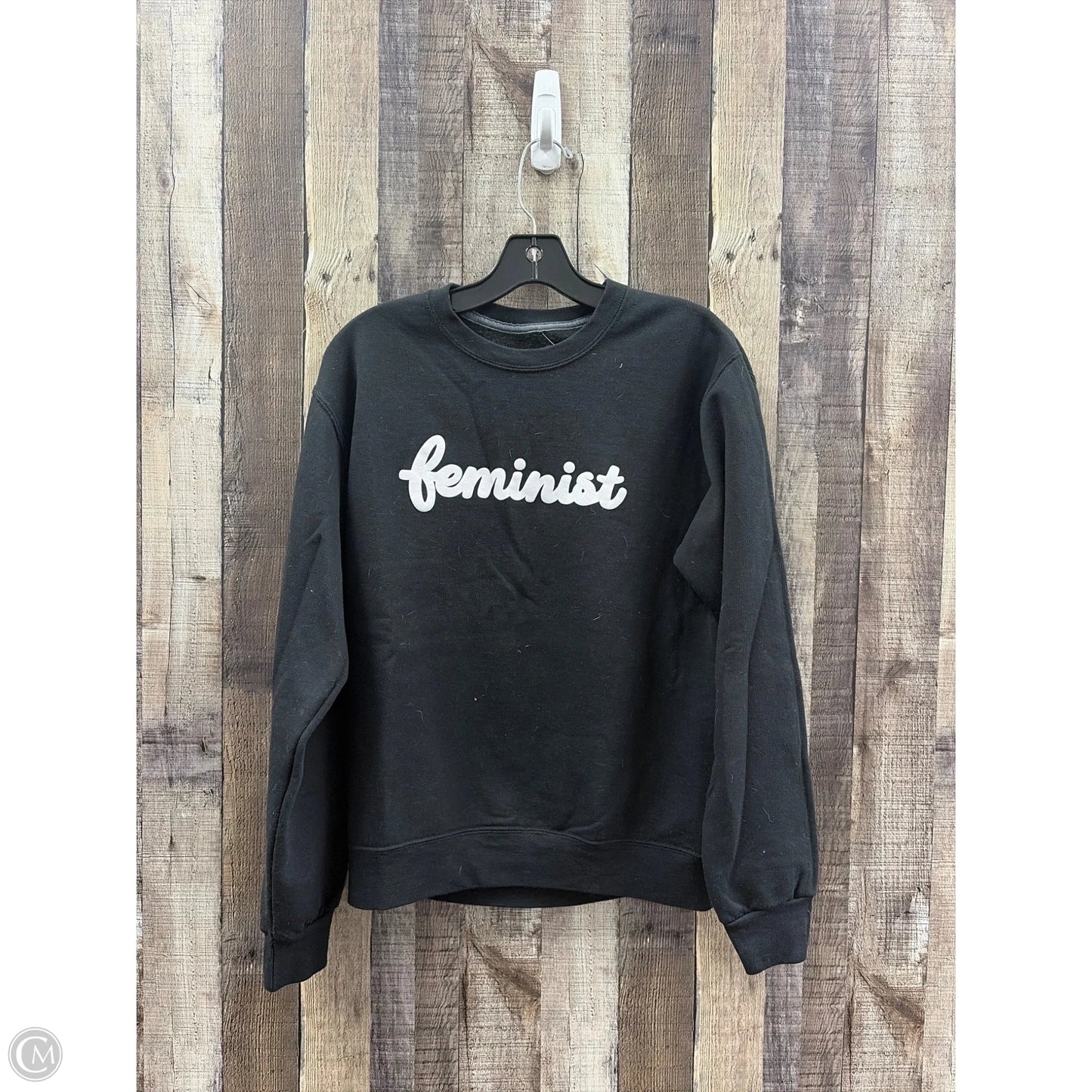 Sweatshirt Crewneck By Fruit Of The Loom In Black, Size: S