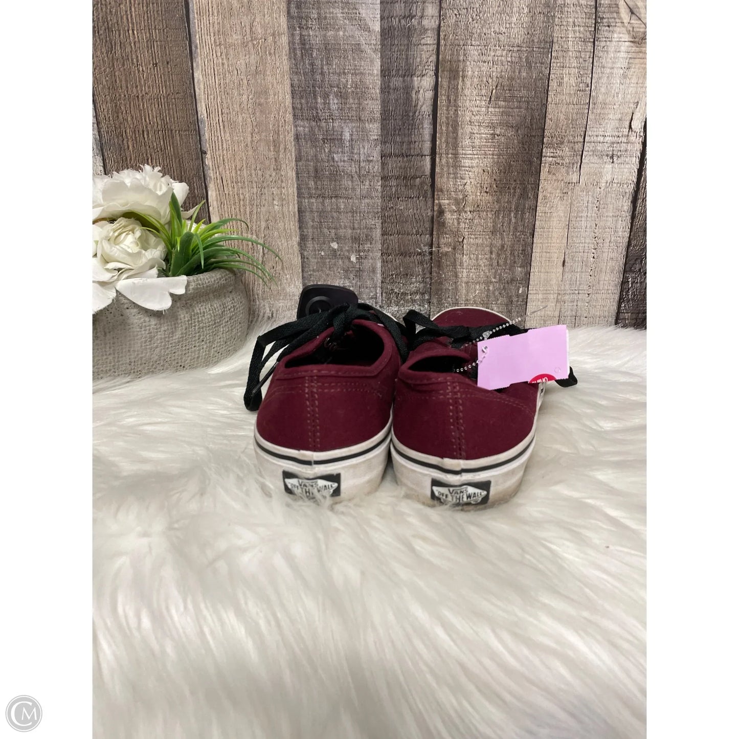 Shoes Sneakers By Vans In Maroon, Size: 8