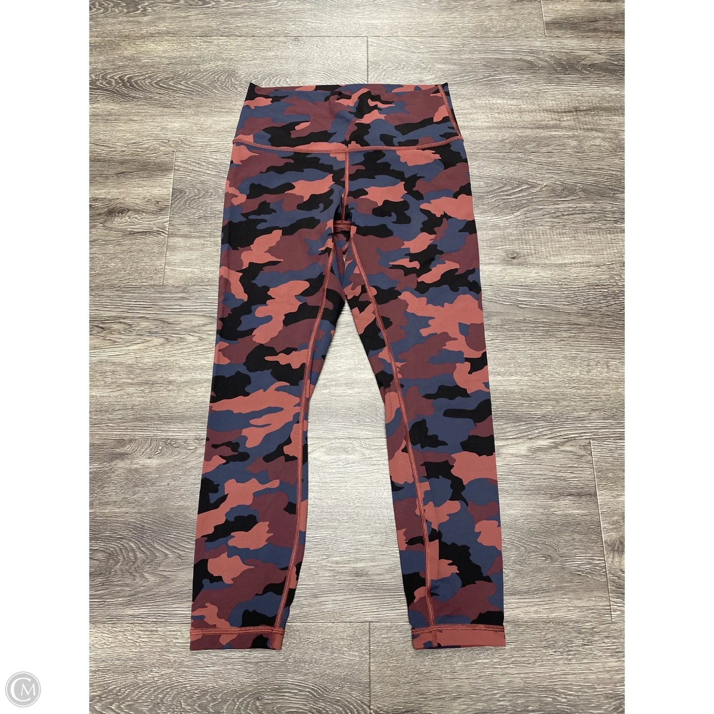 Athletic Leggings By Lululemon In Camouflage Print, Size: 8