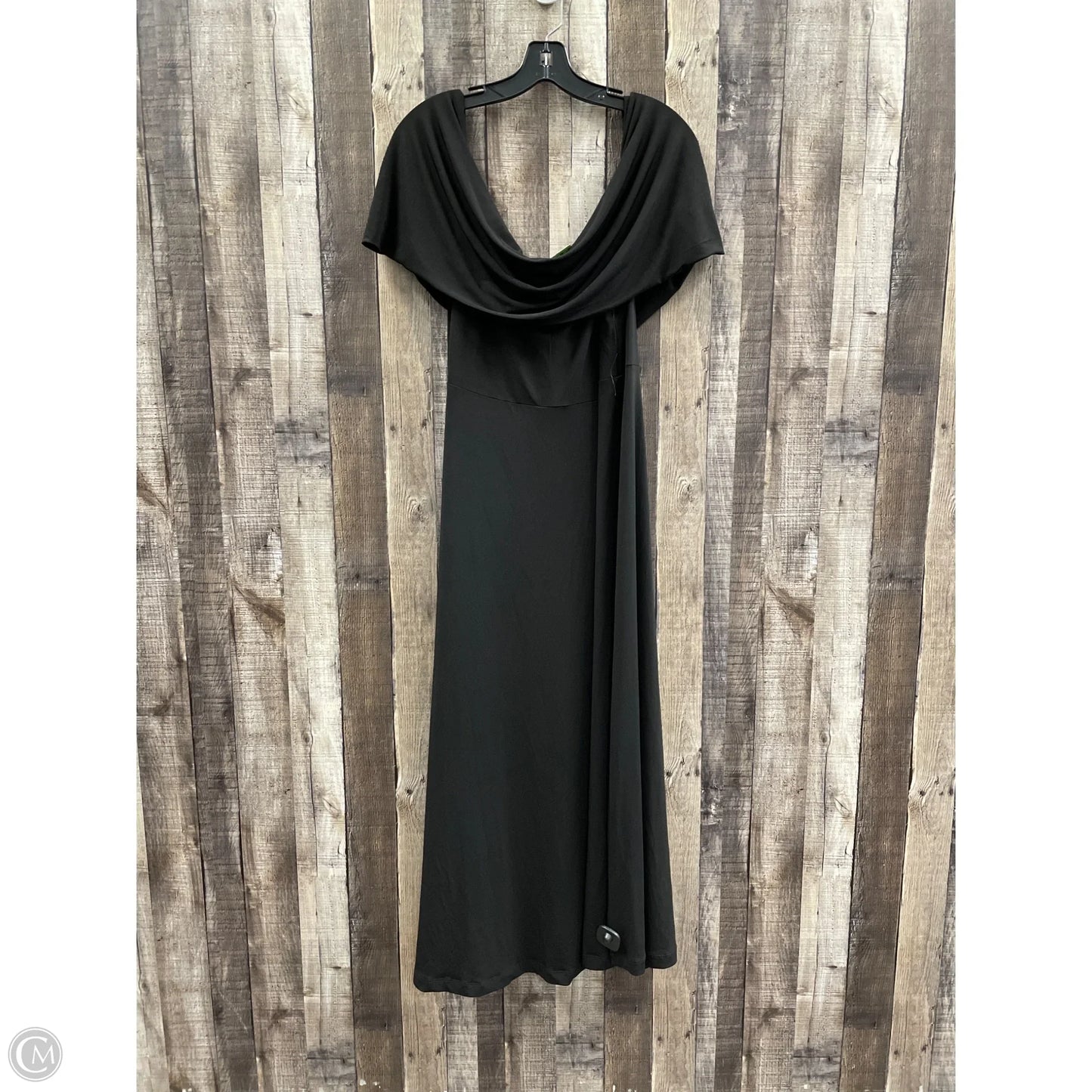 Dress Party Long By Eloquii In Black, Size: Xl