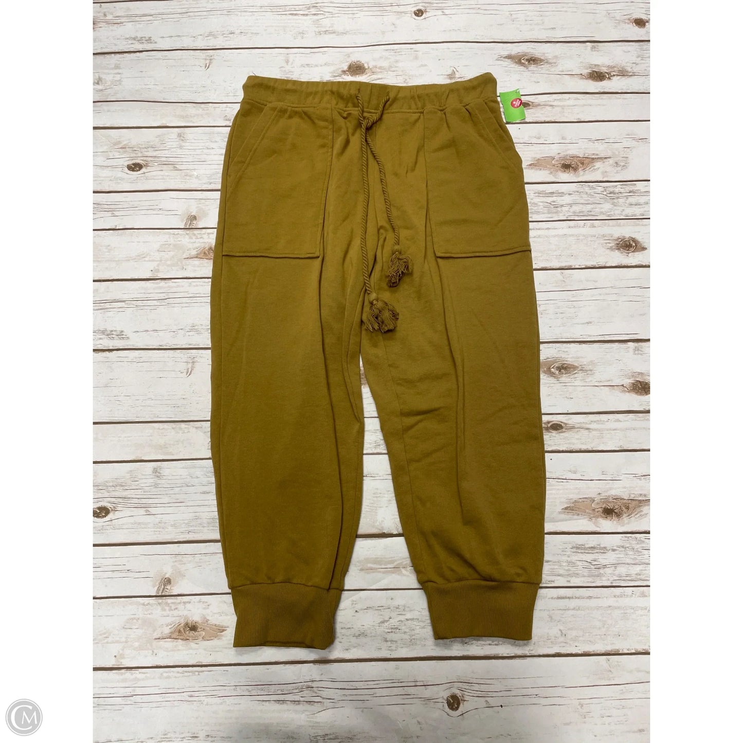 Pants Joggers By Who What Wear In Gold, Size: L