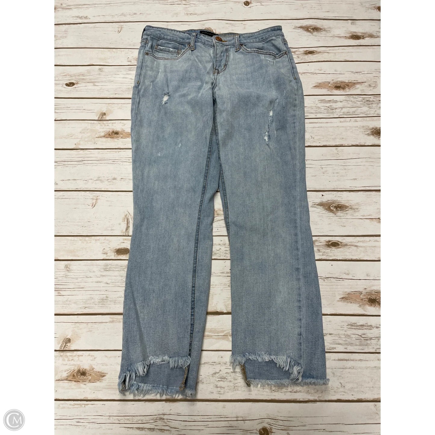 Jeans Cropped By Aeropostale In Blue Denim, Size: 8