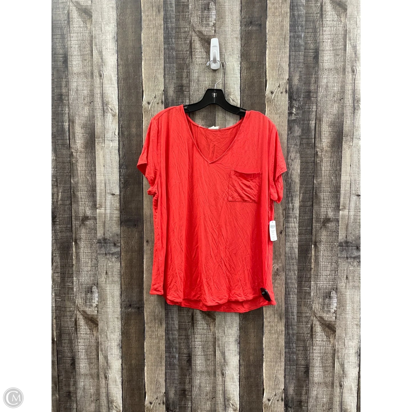 Top Short Sleeve By Soma In Orange, Size: Xl