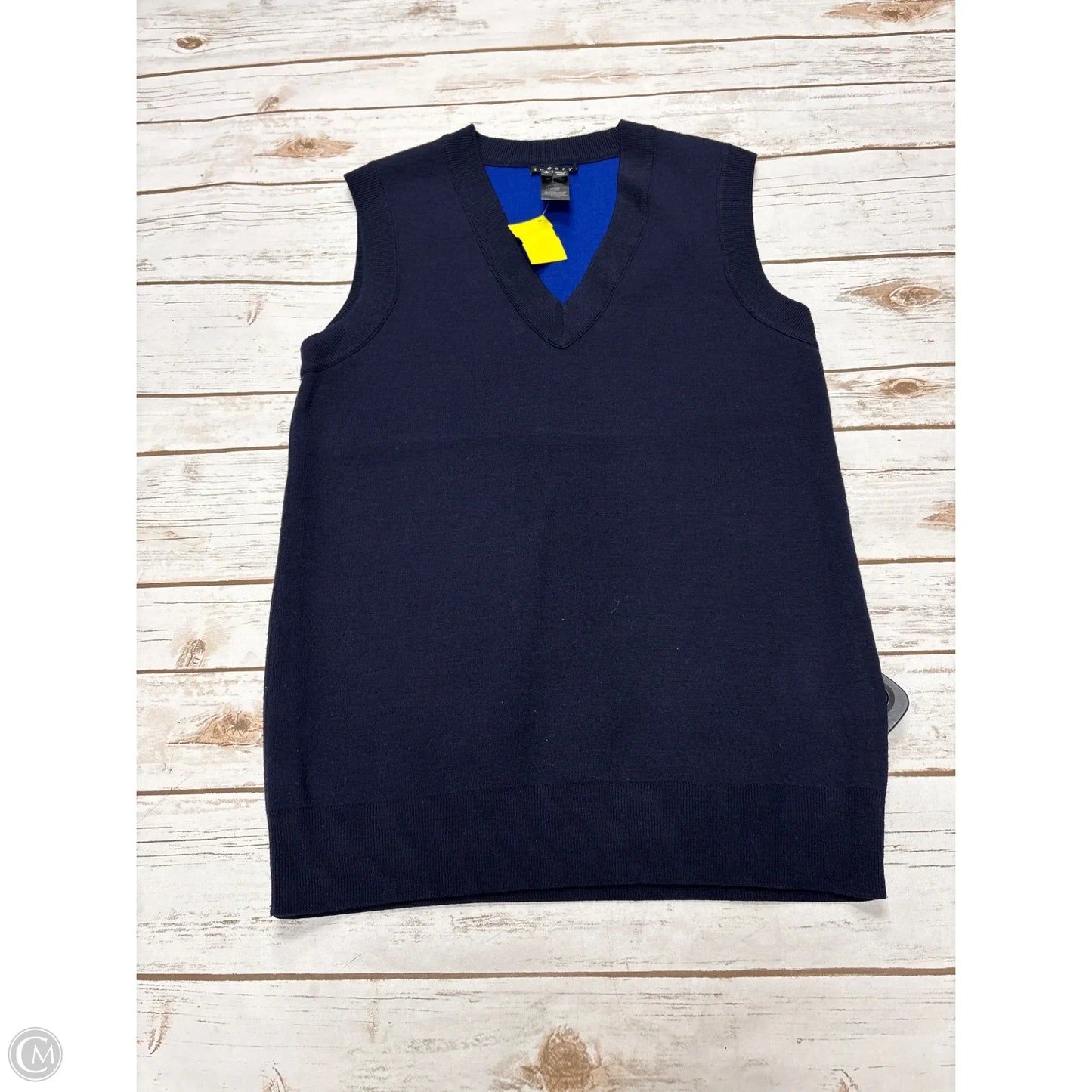Vest Sweater By Theory In Navy, Size: S