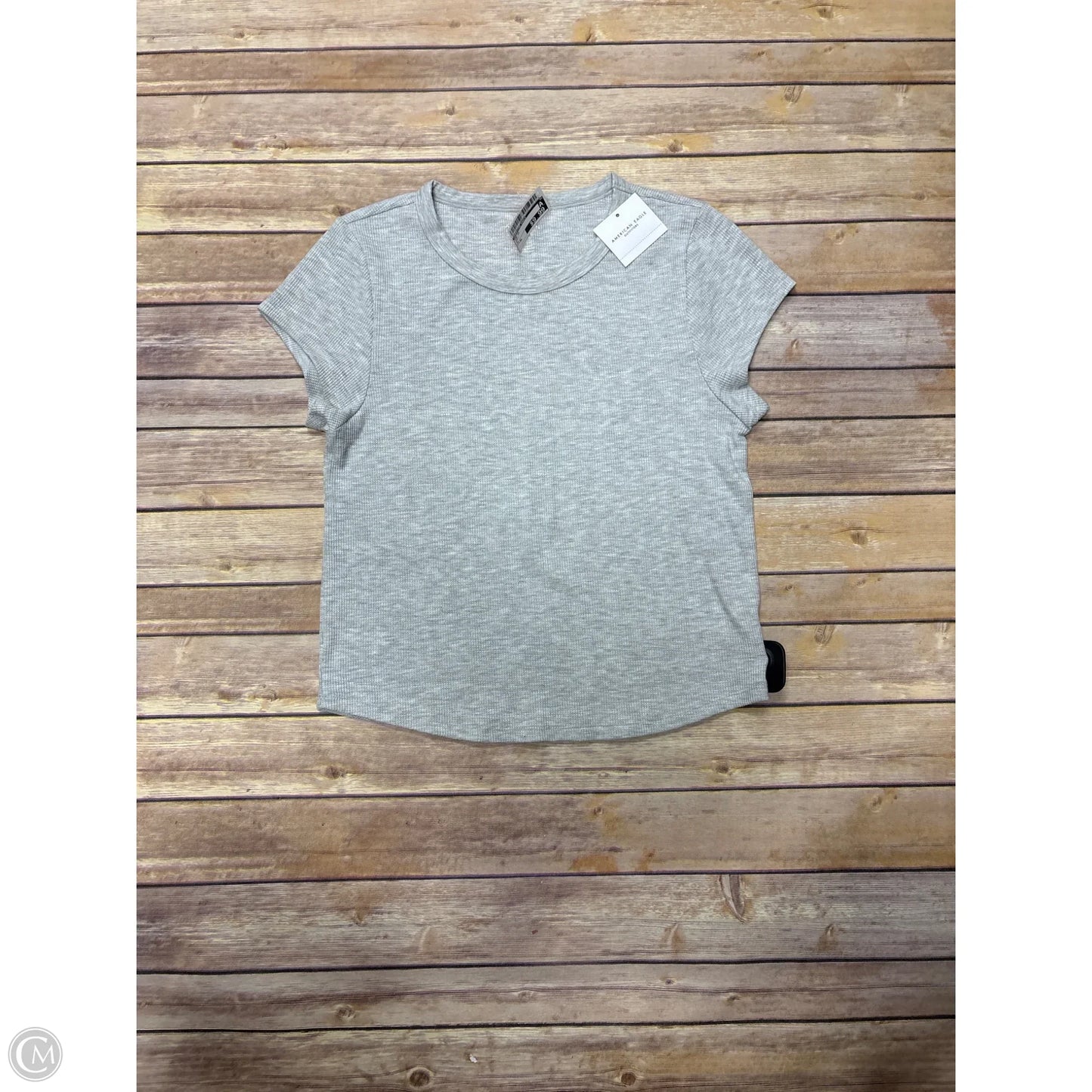 Top Short Sleeve By American Eagle In Grey, Size: Xl