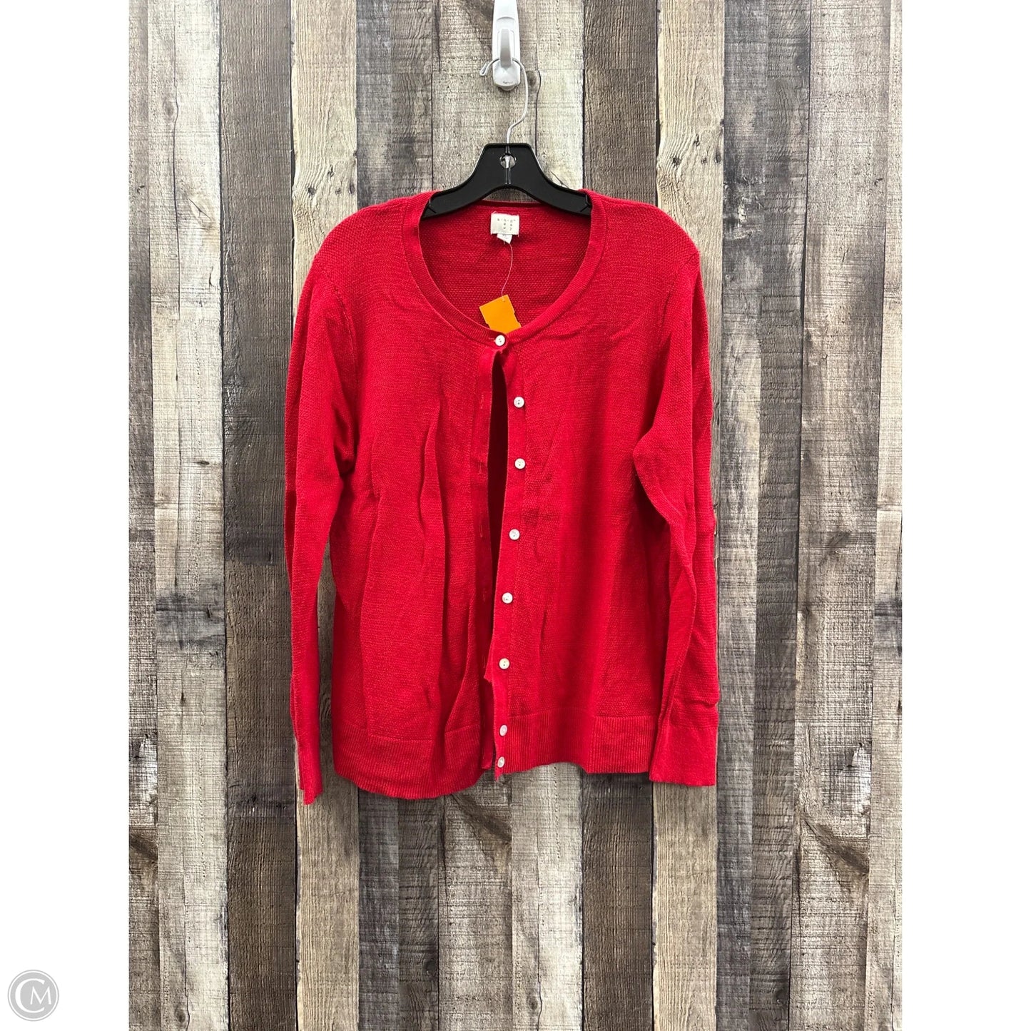 Cardigan By A New Day In Red, Size: Xl