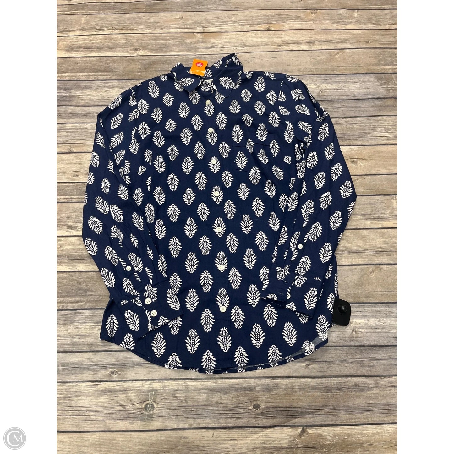 Top Long Sleeve By J. Crew In Navy, Size: Xs