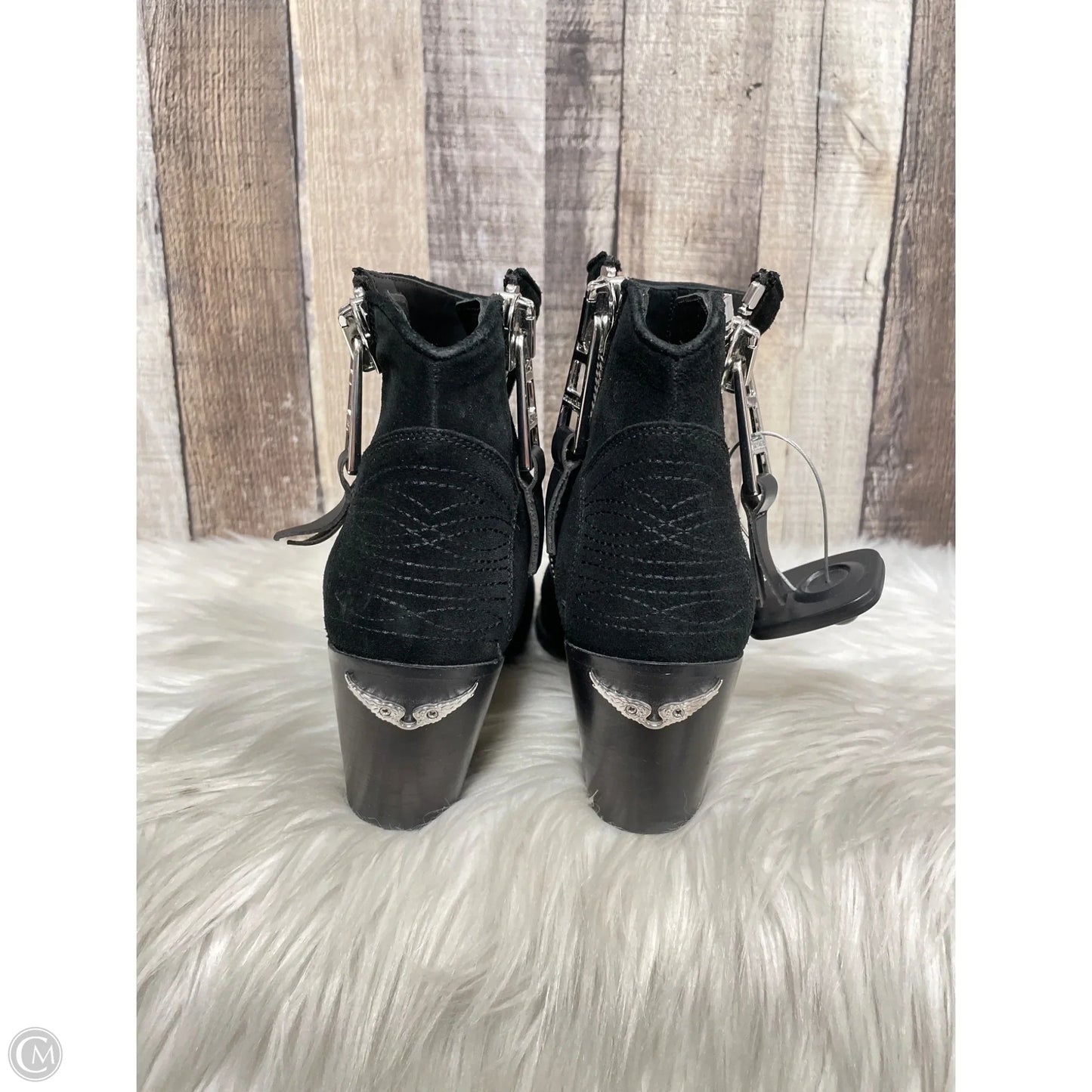 Boots Ankle Heels By Zadig And Voltaire In Black, Size: 10