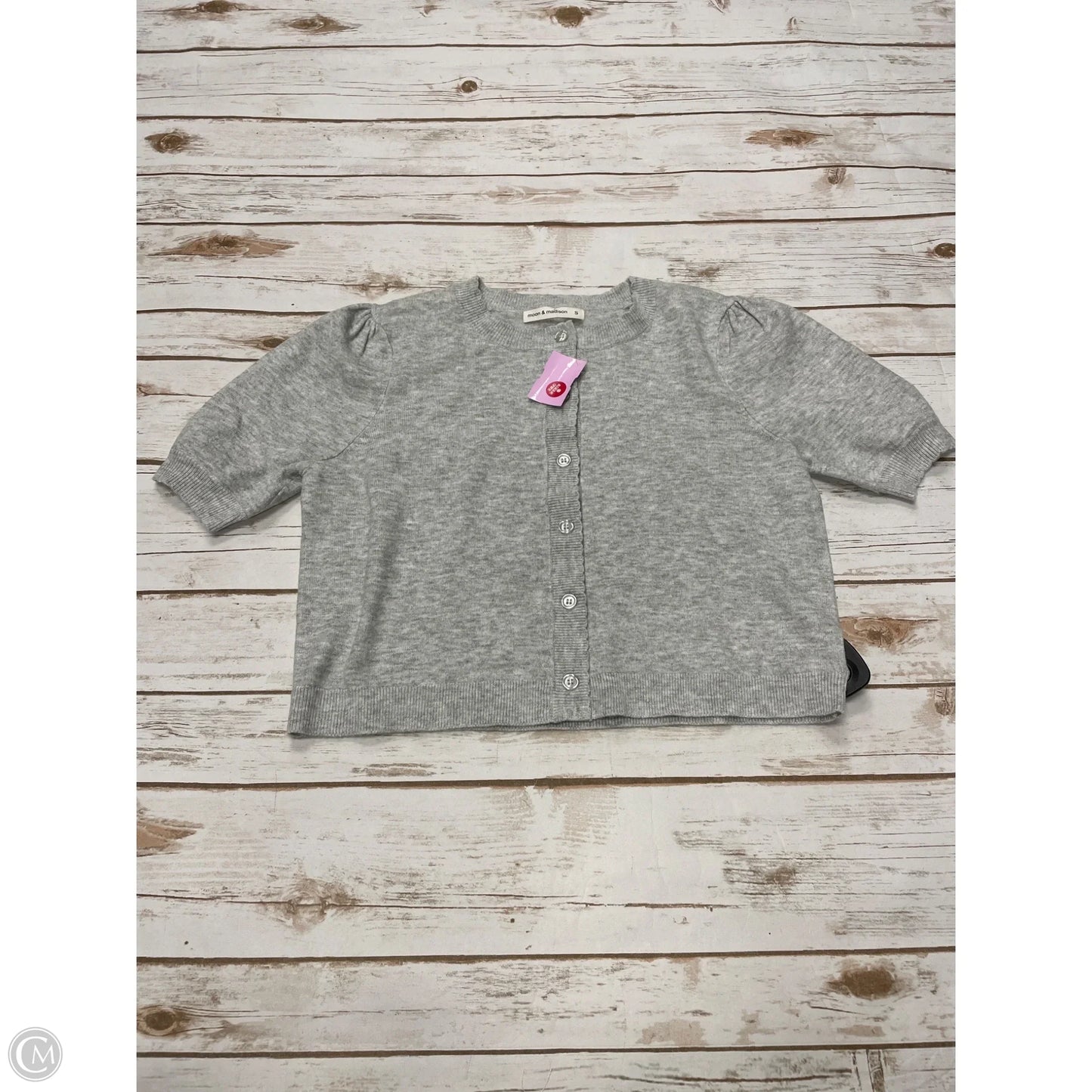 Sweater Cardigan By Moon And Madison In Grey, Size: S