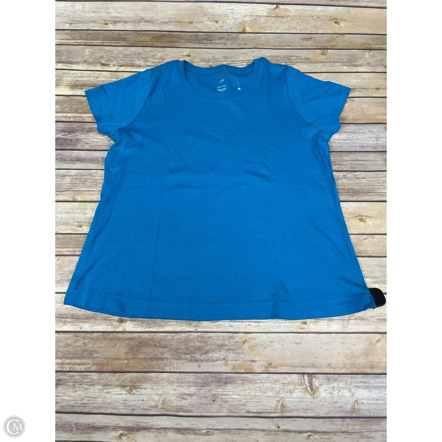 Top Short Sleeve By J. Jill In Blue, Size: L