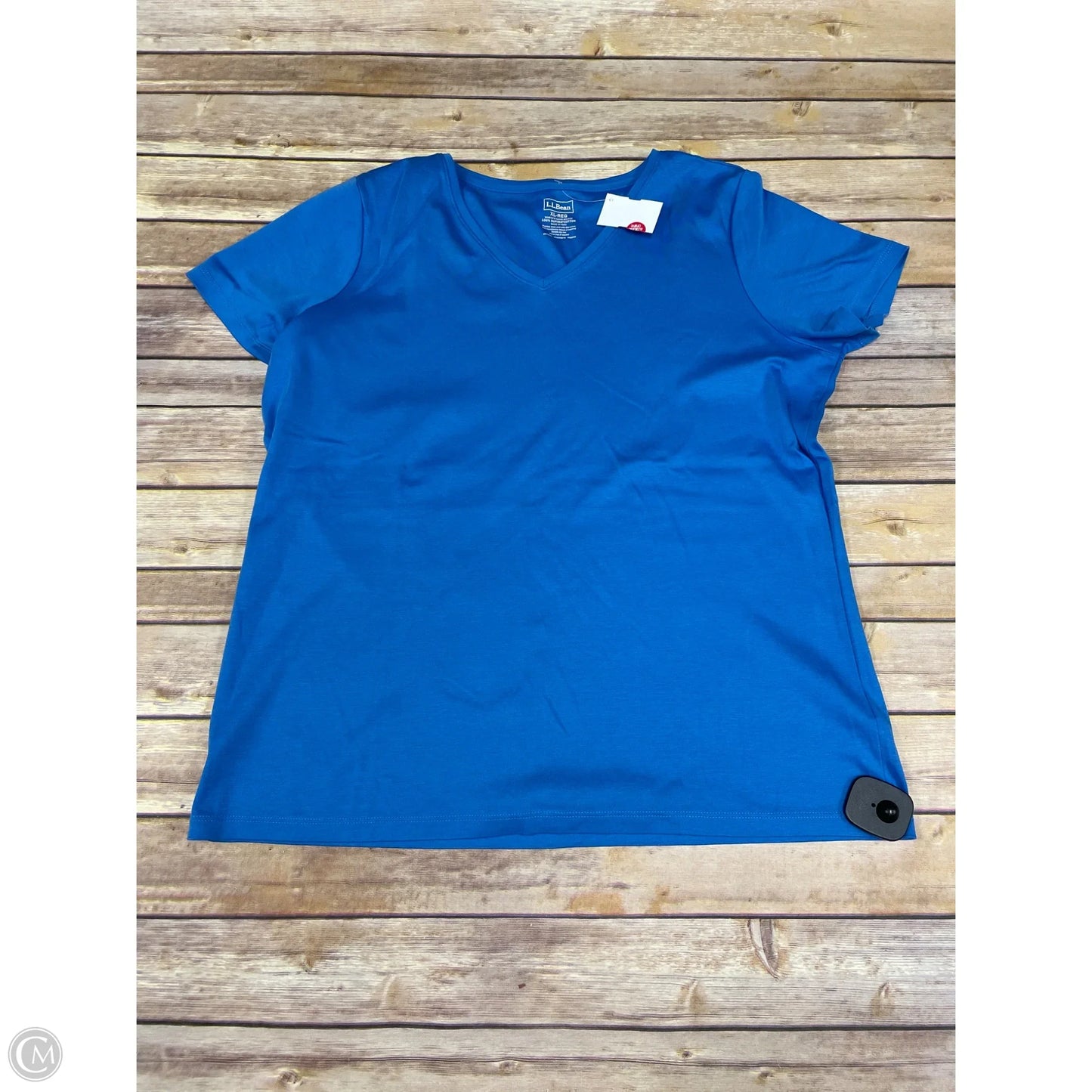 Top Short Sleeve By L.l. Bean In Blue, Size: Xl