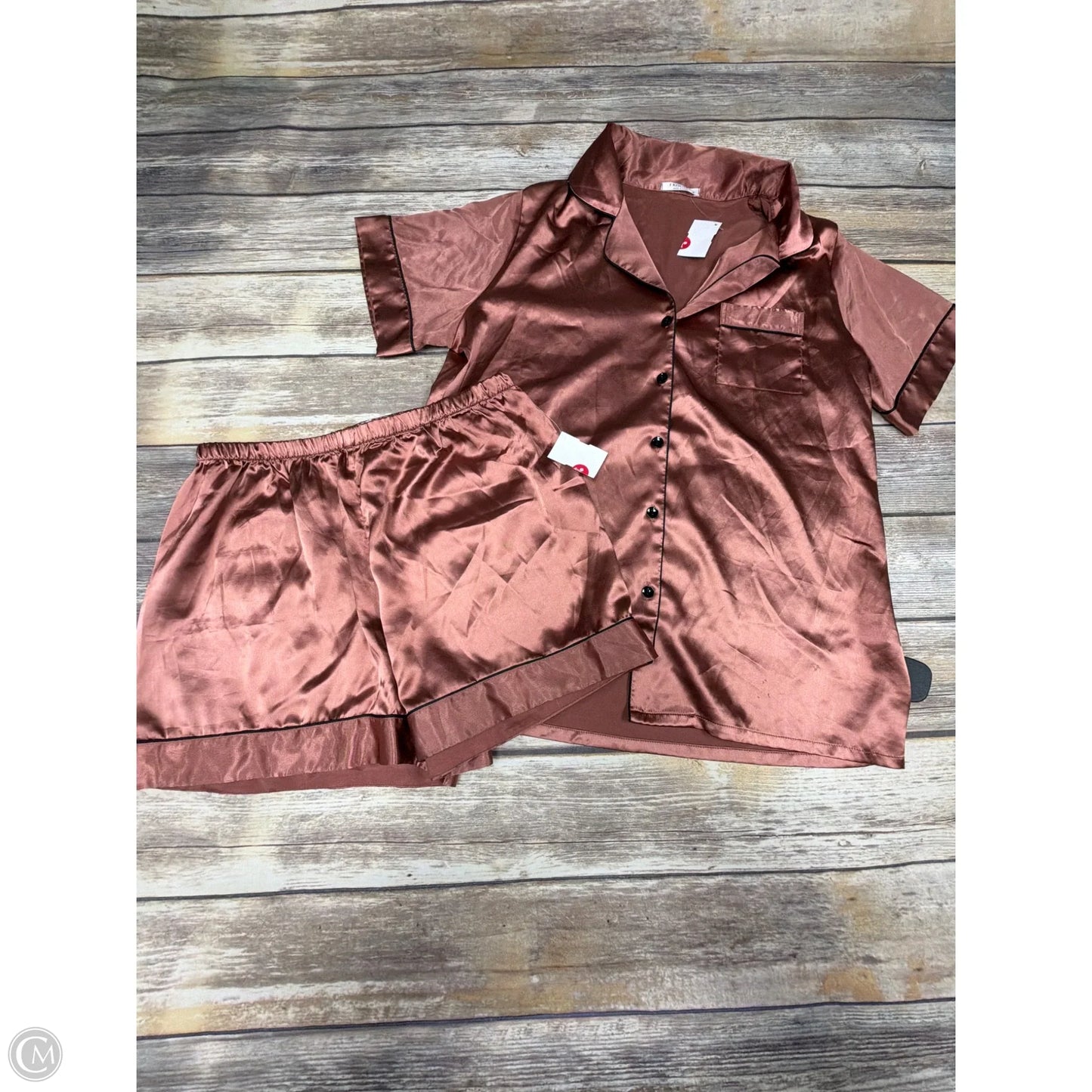 Pajamas 2pc By Ekouaer In Bronze, Size: M
