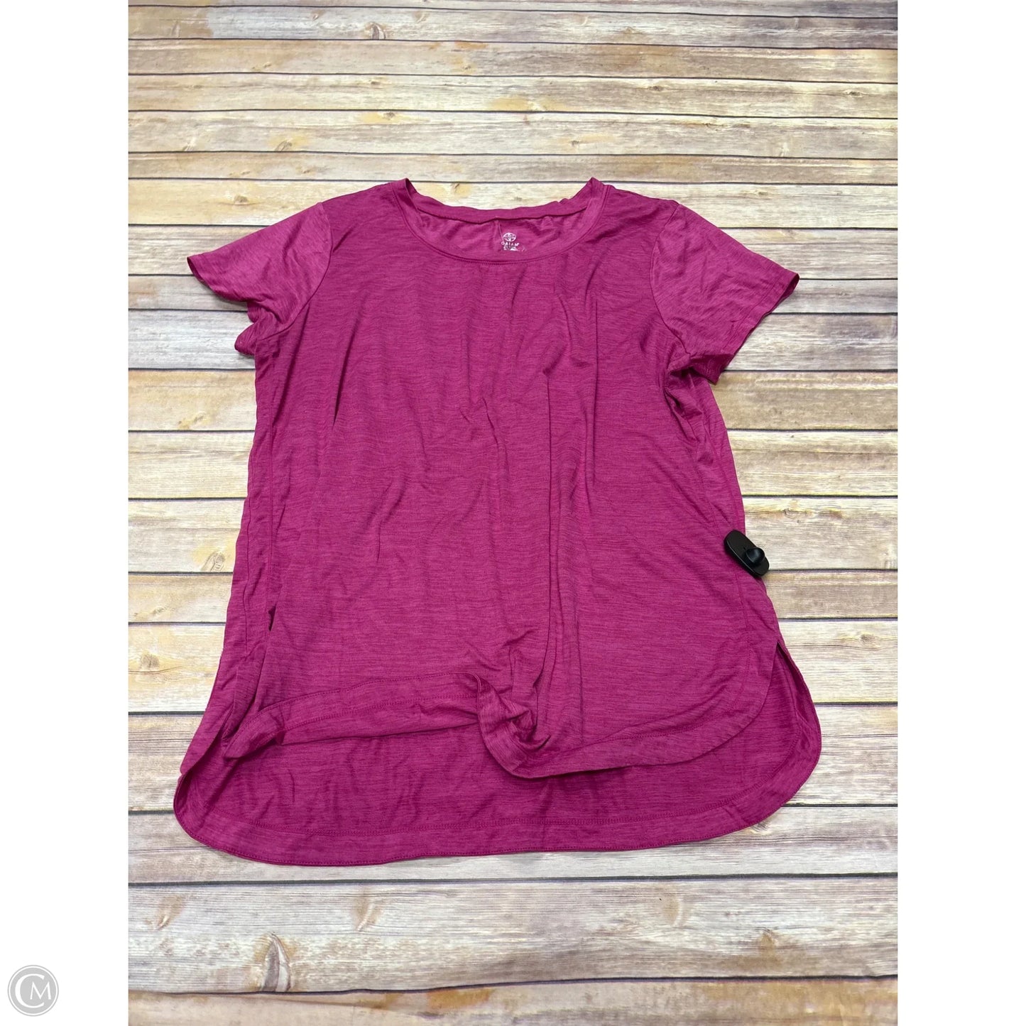 Athletic Top Short Sleeve By Gaiam In Pink, Size: Xxl