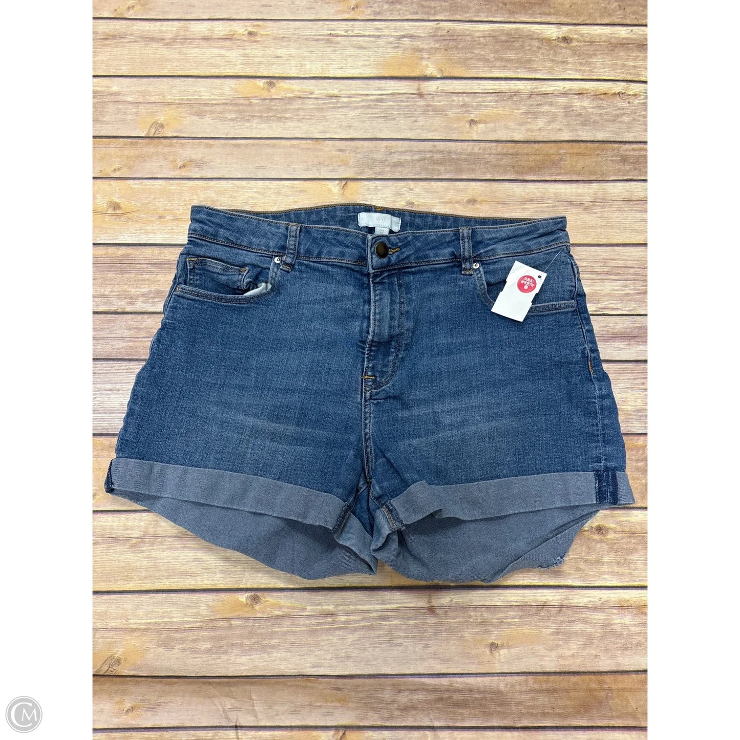 Shorts By H&m In Blue Denim, Size: 14