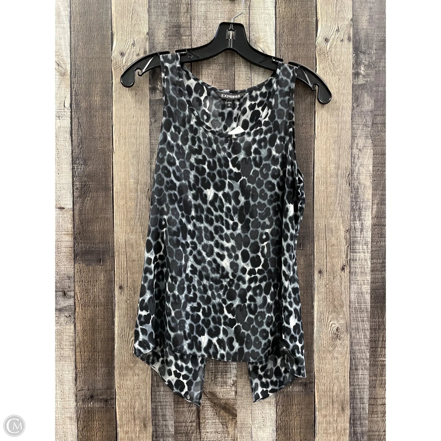 Top Sleeveless By Express In Animal Print, Size: Xs