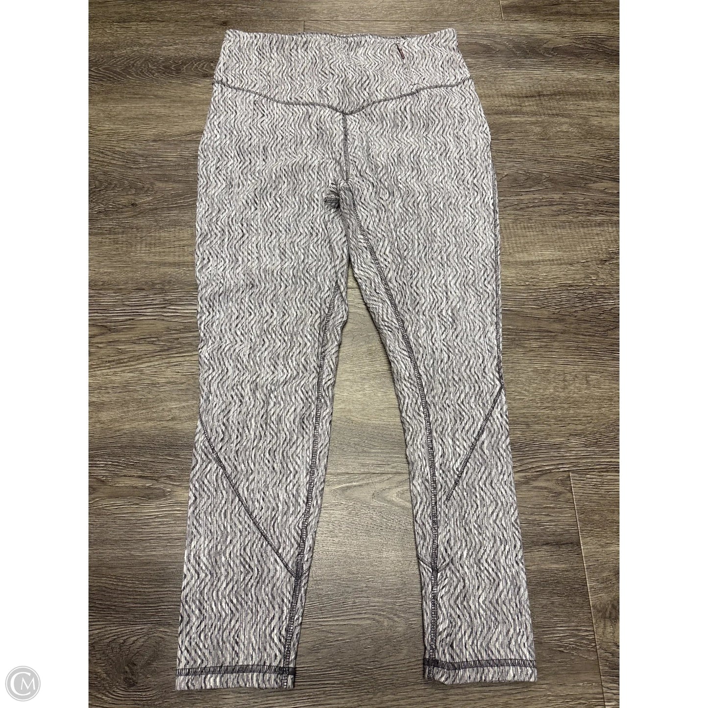 Athletic Leggings By Calia In Grey & White, Size: M
