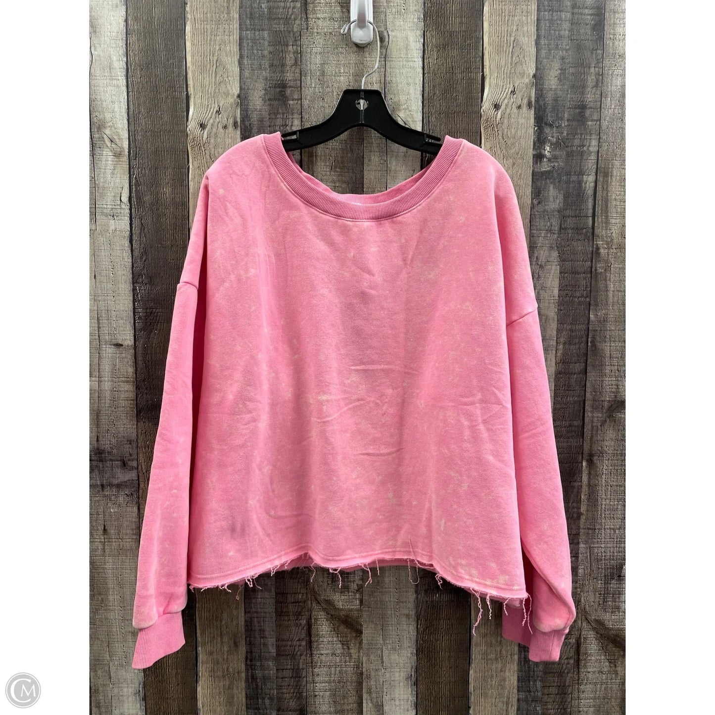 Sweatshirt Crewneck By Blakeley In Pink, Size: 3x