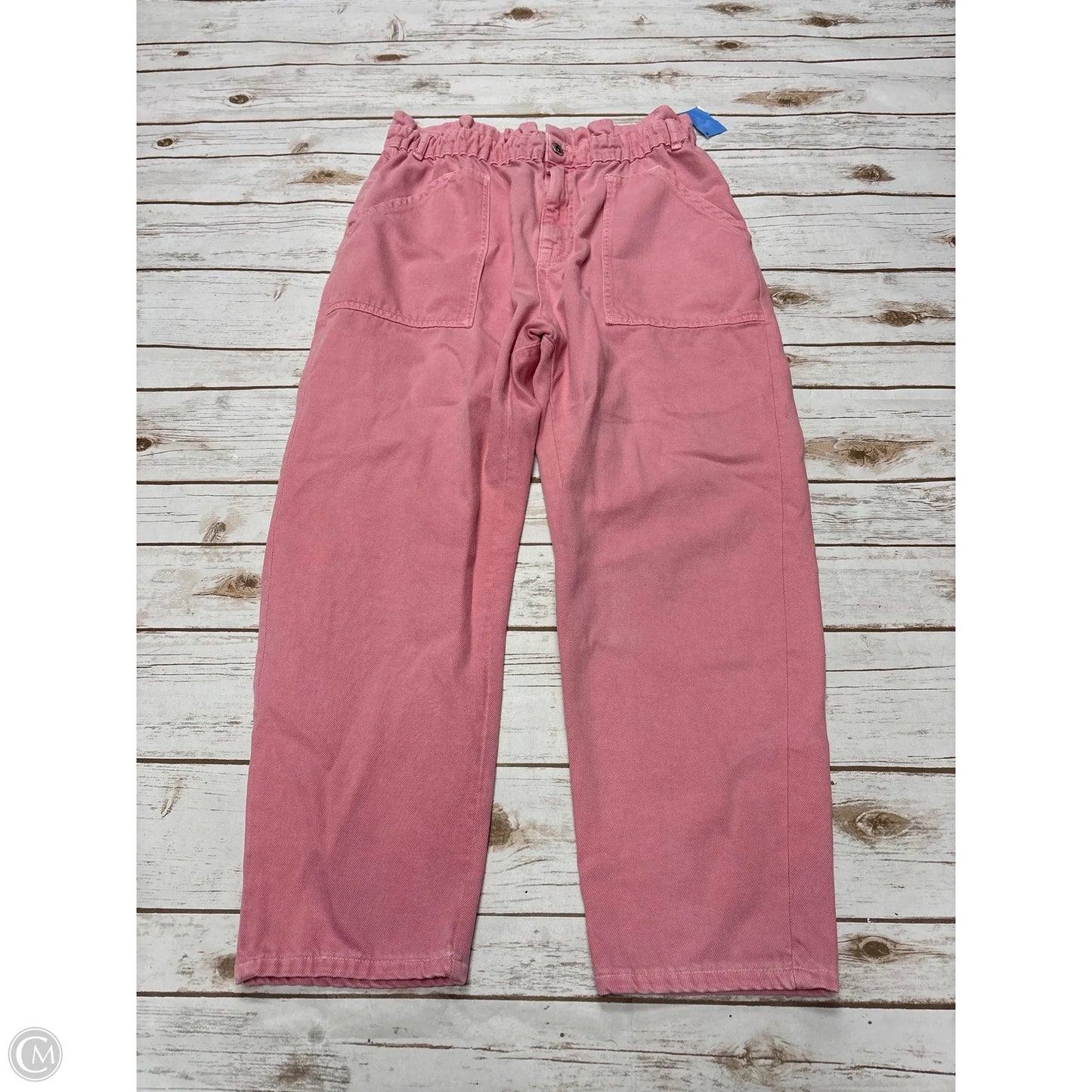Jeans Straight By Zara In Pink, Size: 12