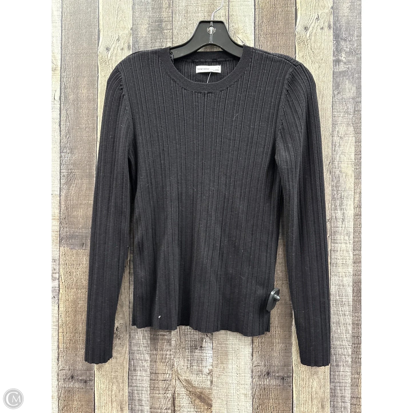 Sweater By Nine West In Black, Size: L