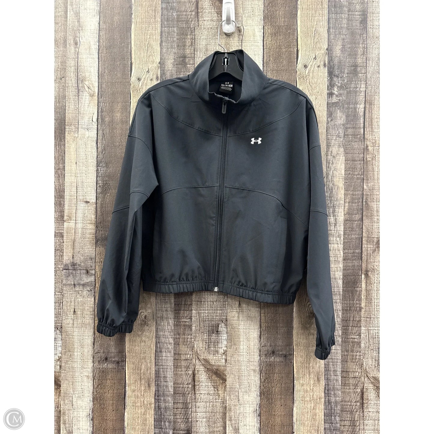Athletic Jacket By Under Armour In Black, Size: Xs