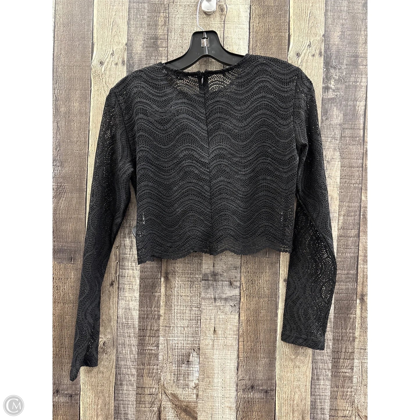 Top Long Sleeve By Zara In Black, Size: Large