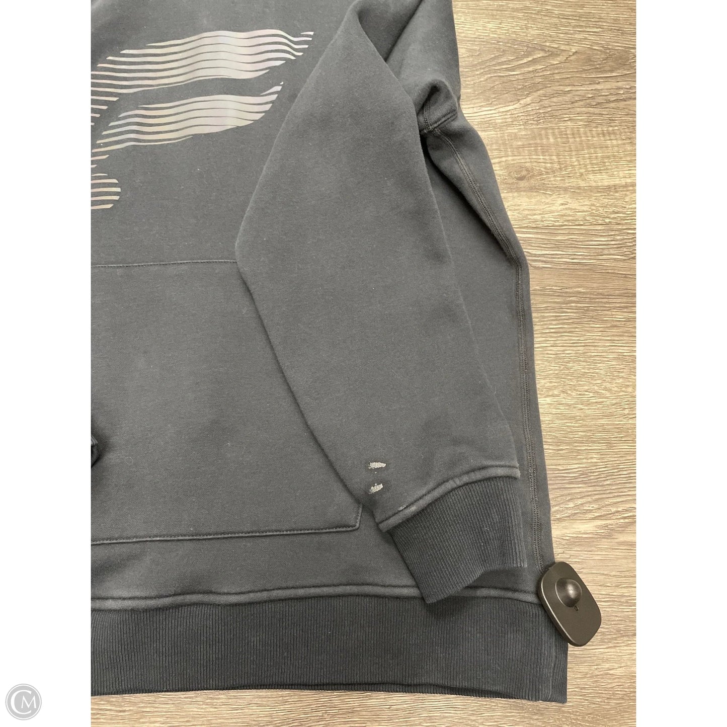 Athletic Sweatshirt Hoodie By Fabletics In Black, Size: L