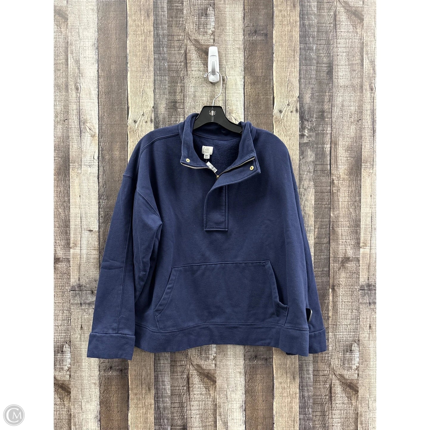 Sweatshirt Collar By A New Day In Navy, Size: Xxl