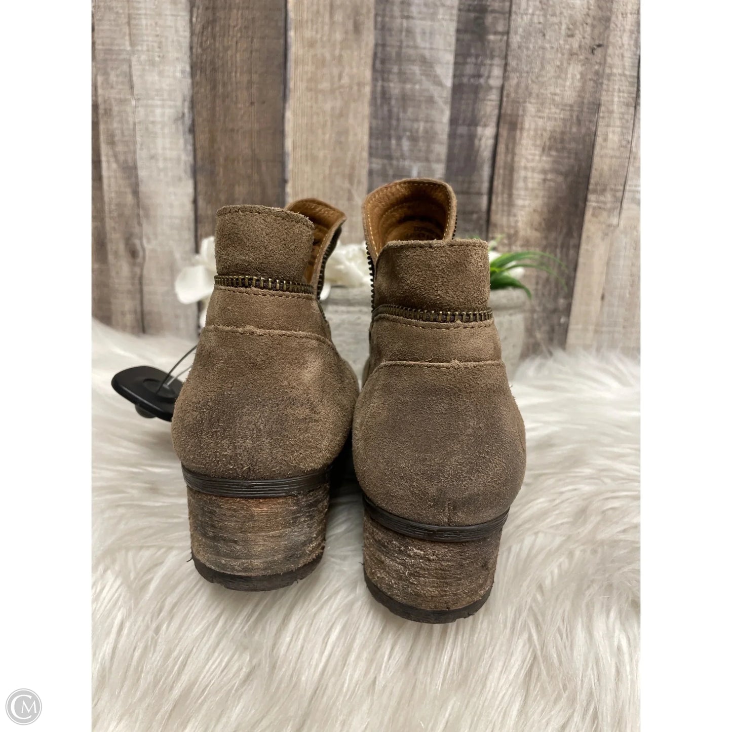 Boots Ankle Flats By Born In Brown, Size: 8.5