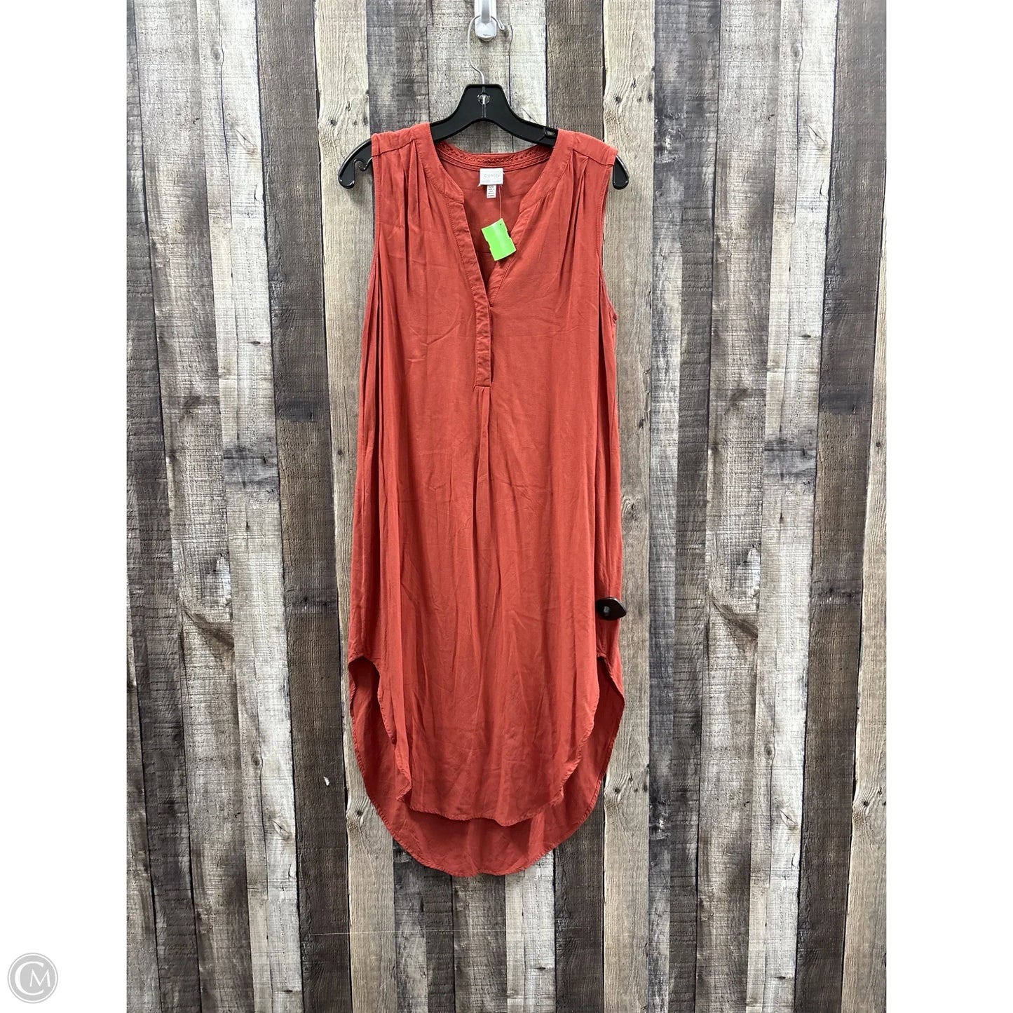 Dress Casual Midi By Cupio In Orange, Size: L