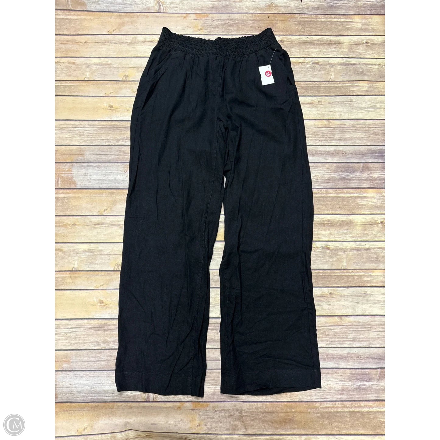 Pants Linen By Briggs In Black, Size: M