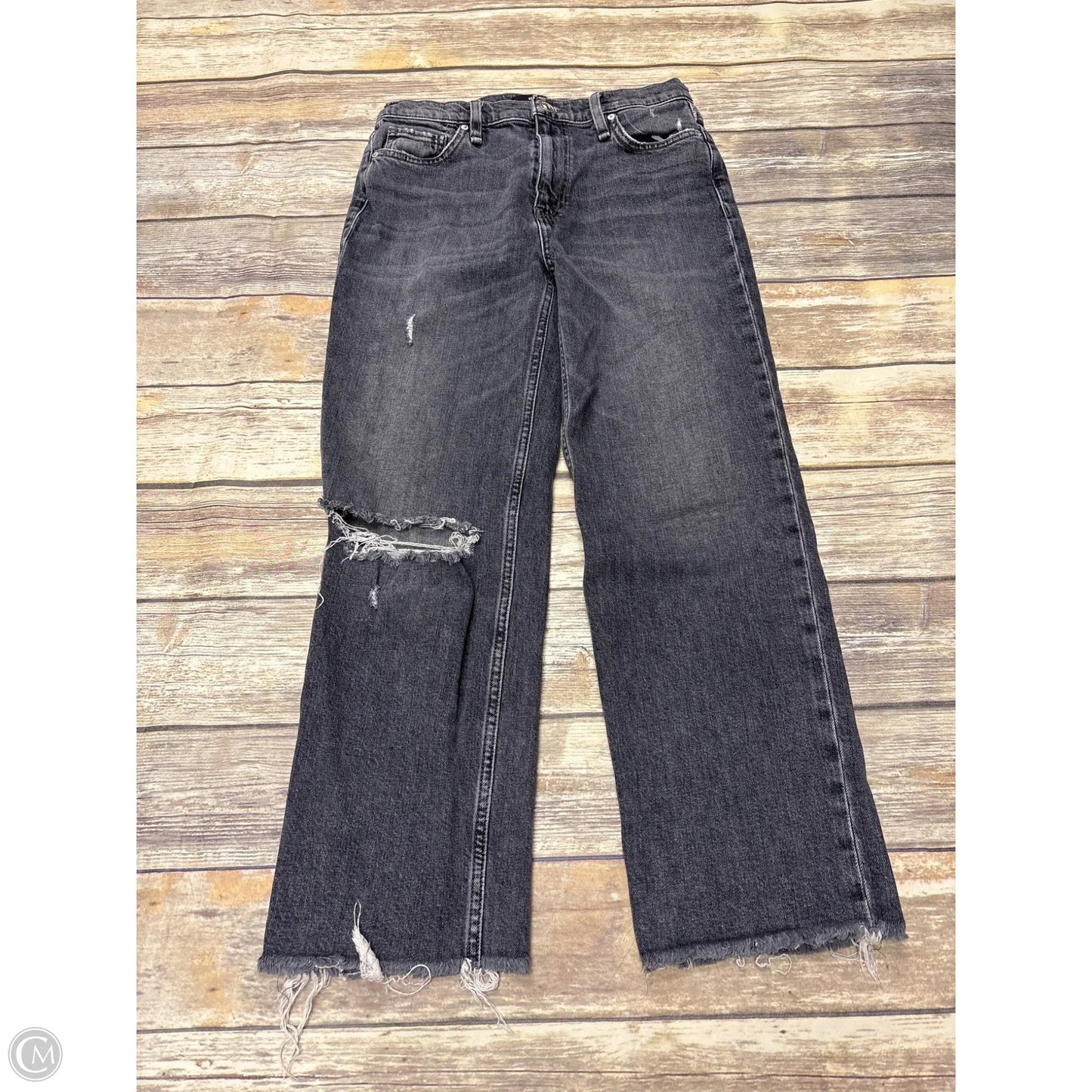 Jeans Straight By Hudson In Black, Size: 6