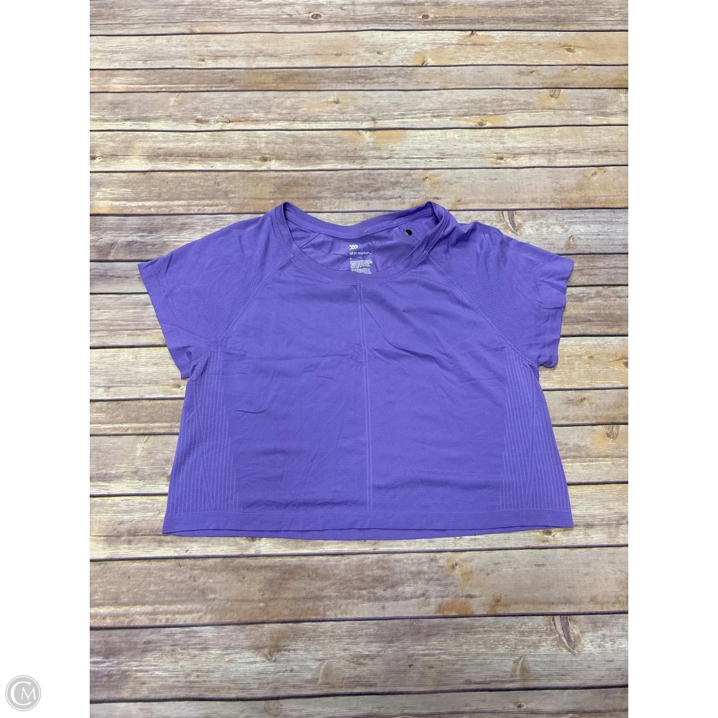 Athletic Top Short Sleeve By All In Motion In Purple, Size: S