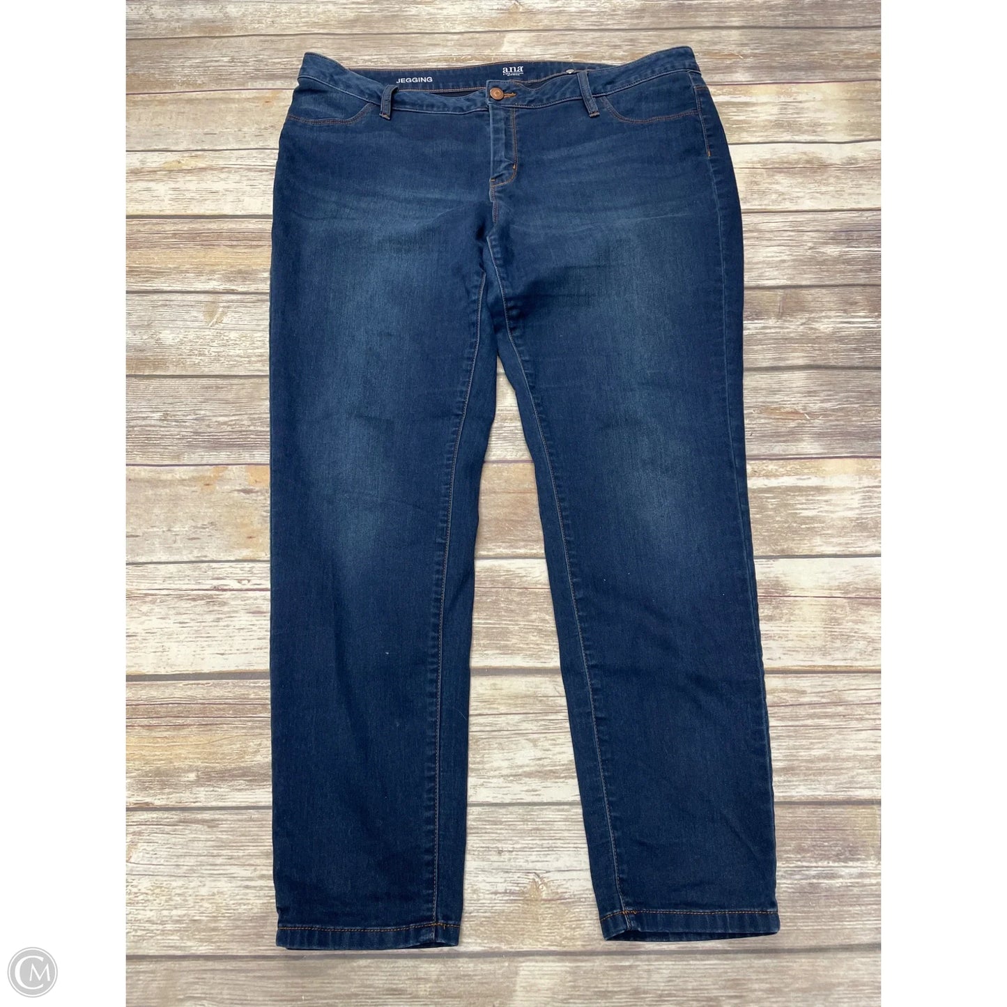 Jeans Jeggings By Ana In Blue Denim, Size: 18