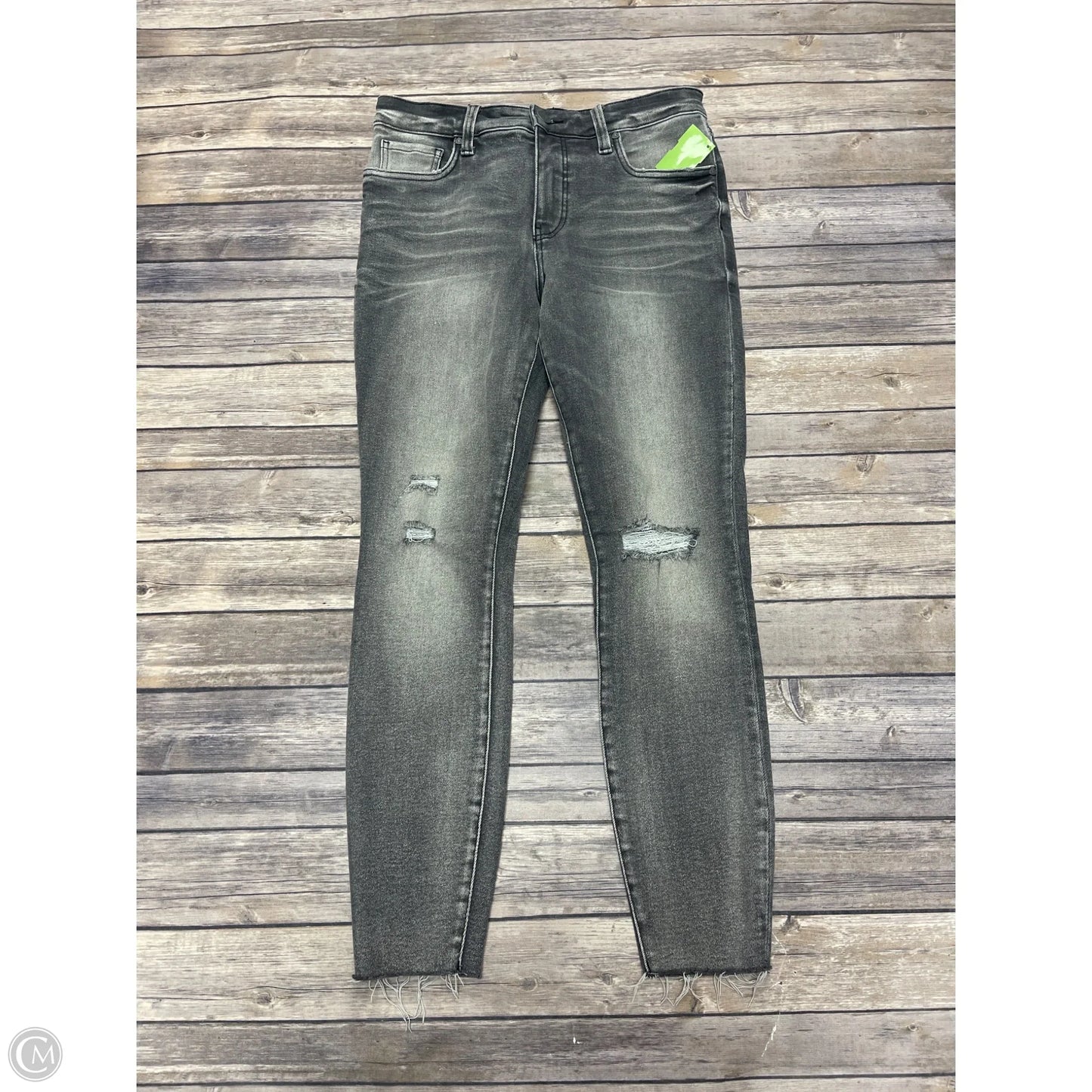 Jeans Skinny By Kut In Black Denim, Size: 6