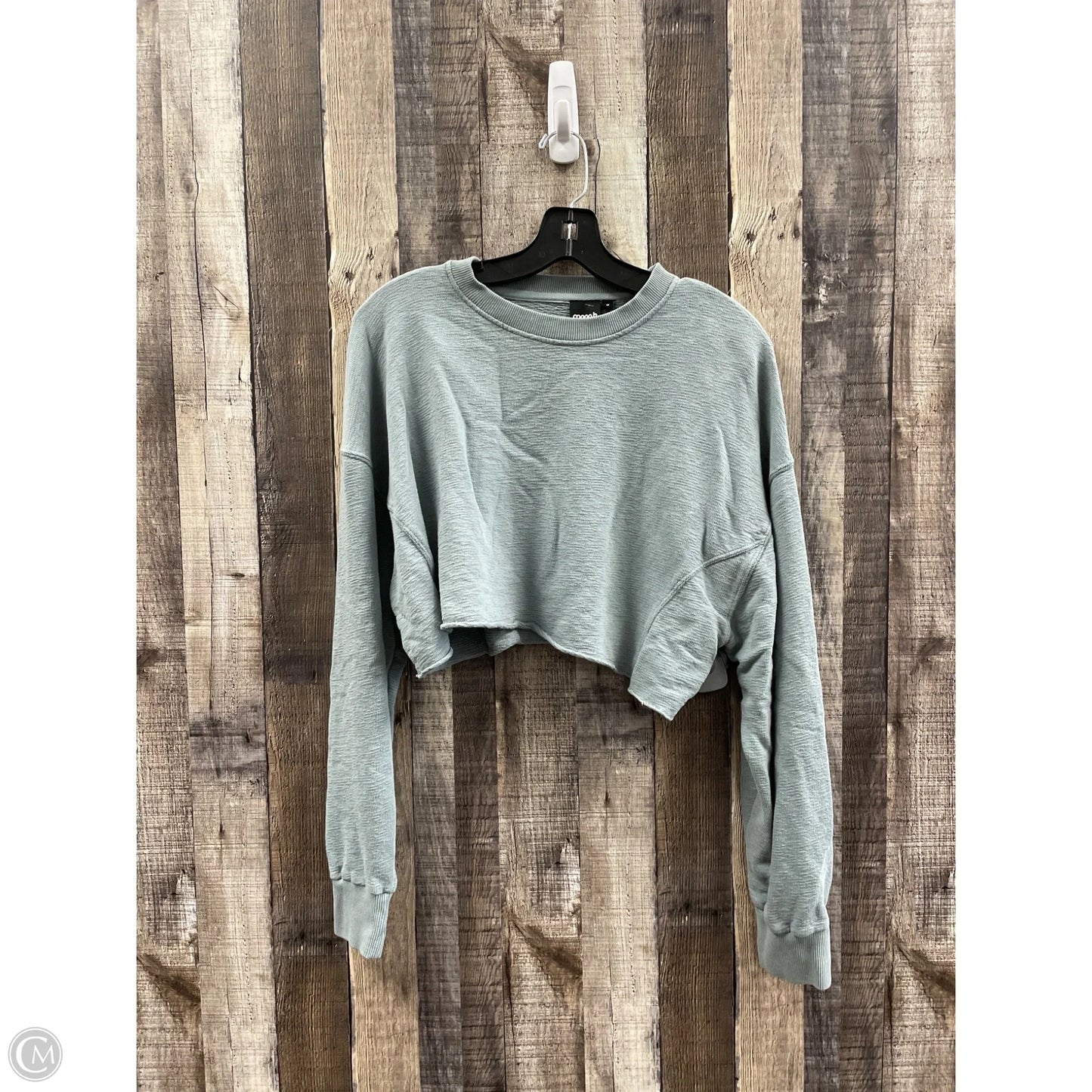 Sweatshirt Crewneck By Mono B In Green, Size: S