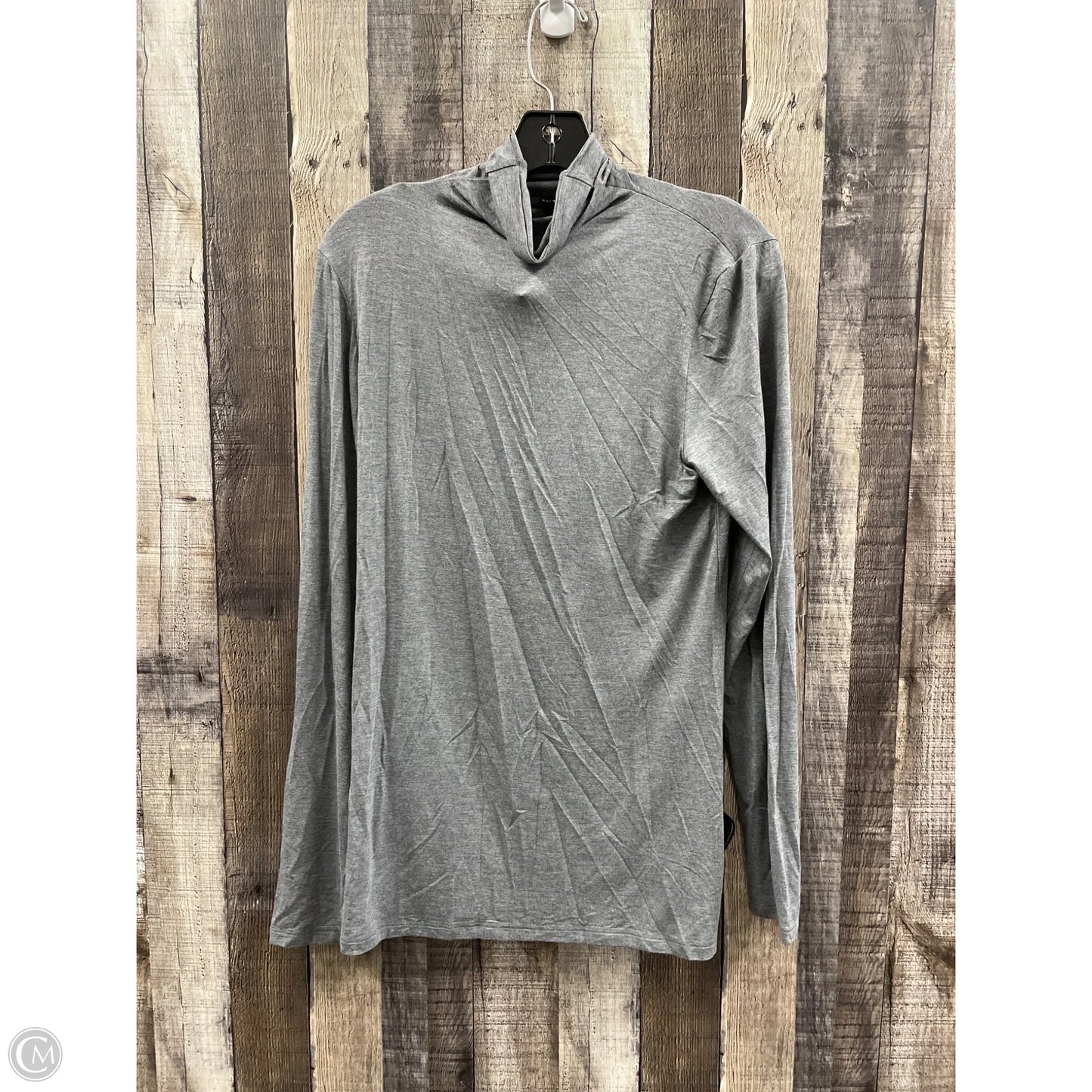 Top Long Sleeve By Halogen In Grey, Size: L