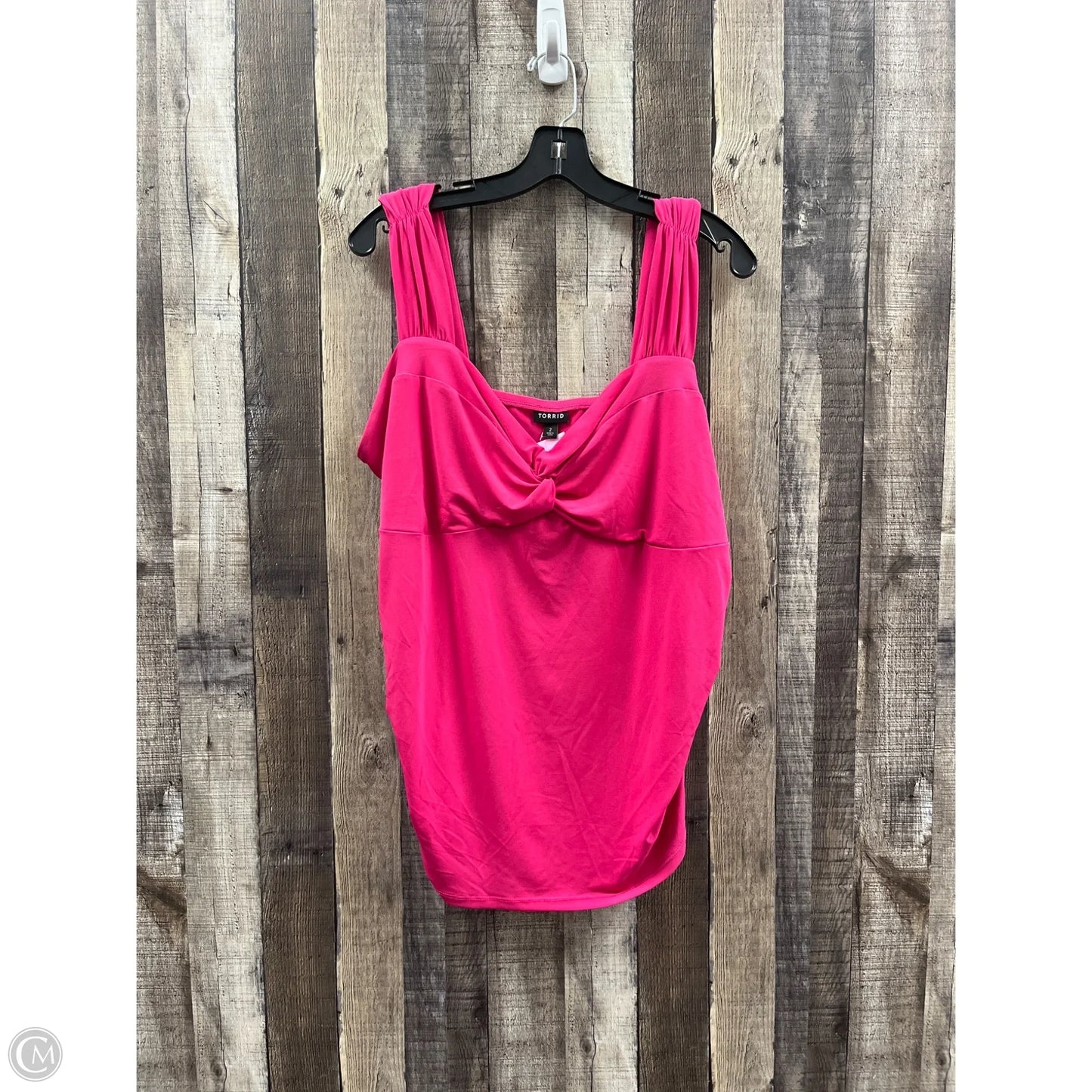 Top Sleeveless By Torrid In Pink, Size: 2x