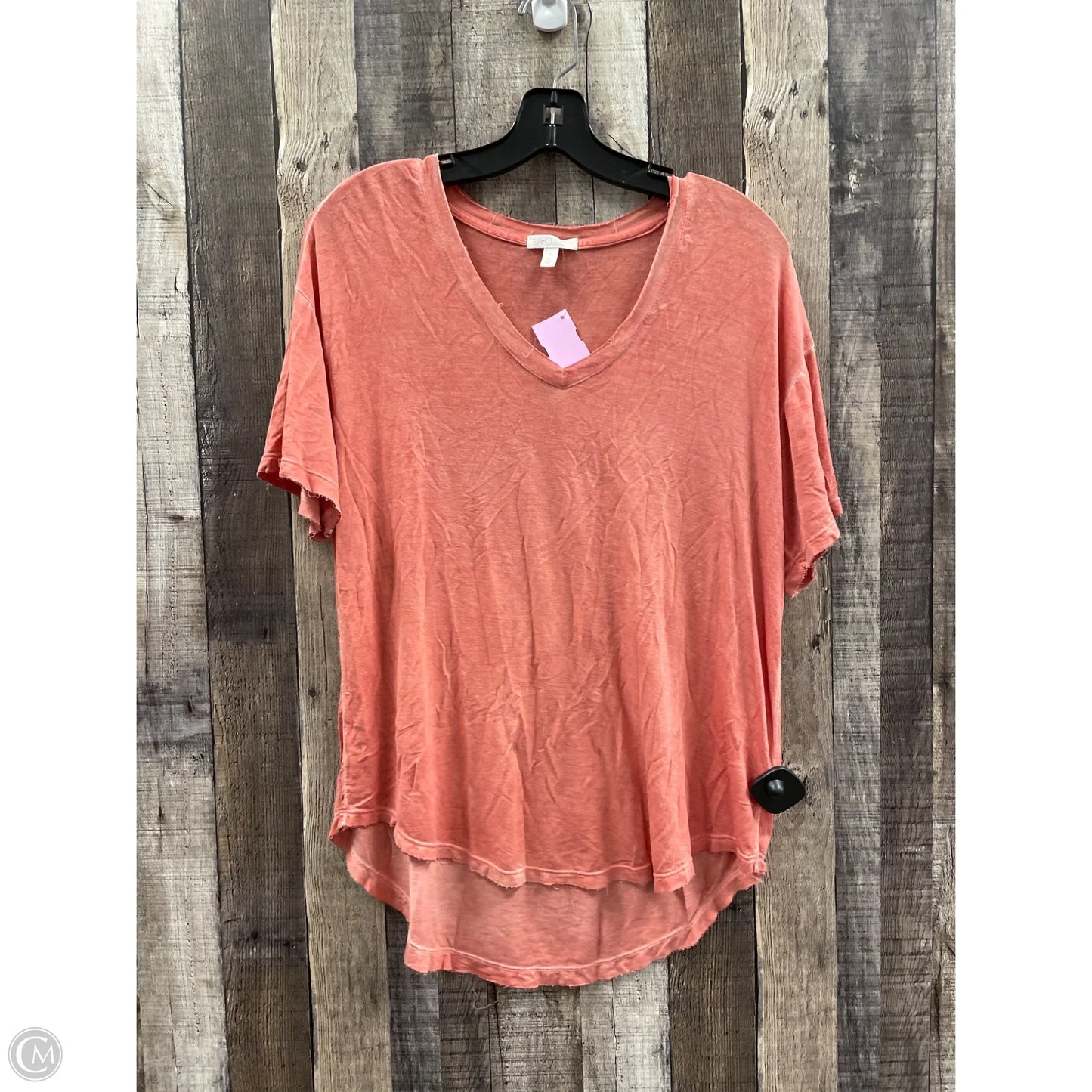 Top Short Sleeve By Abound In Orange, Size: S
