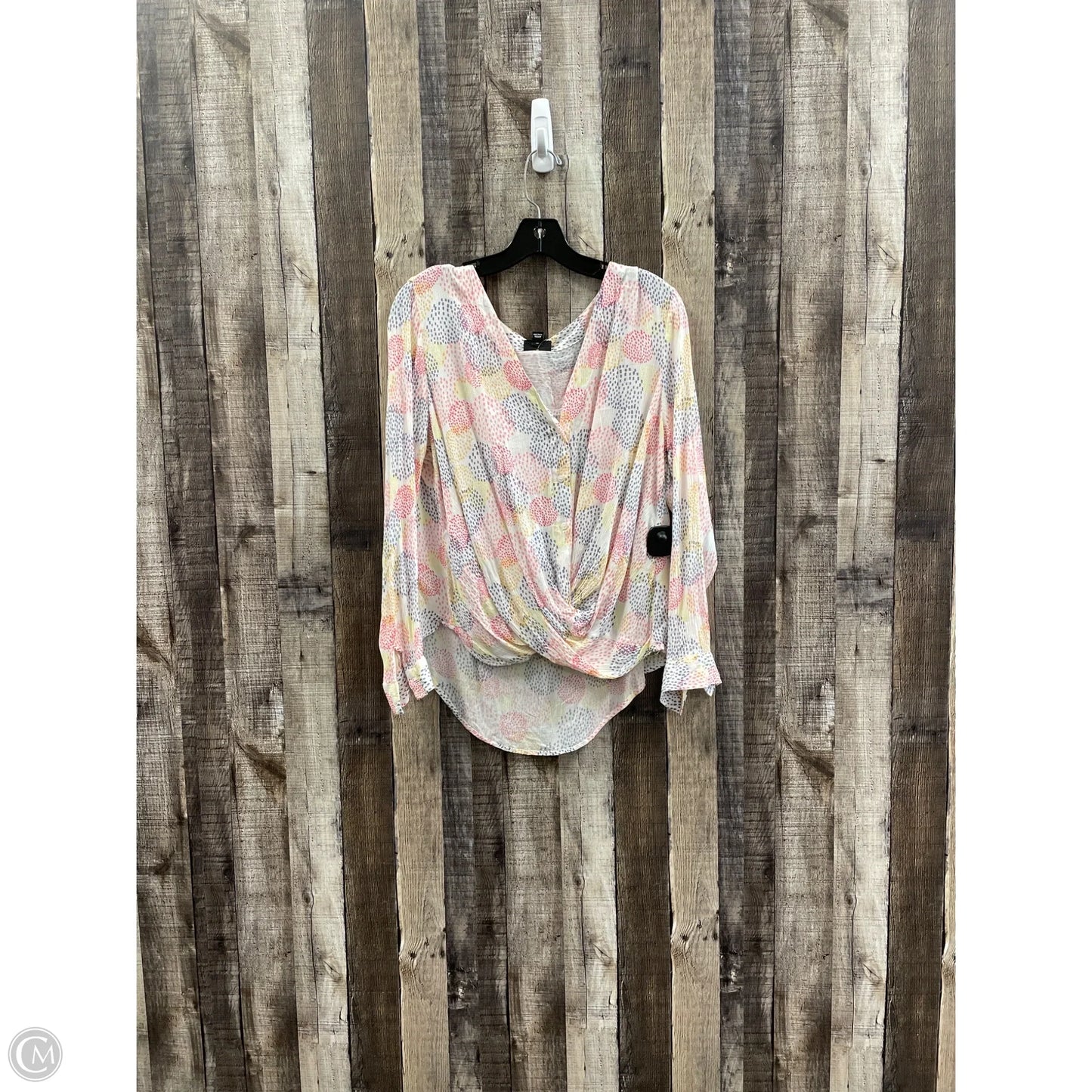 Top Long Sleeve By Ana In Multi-colored, Size: L