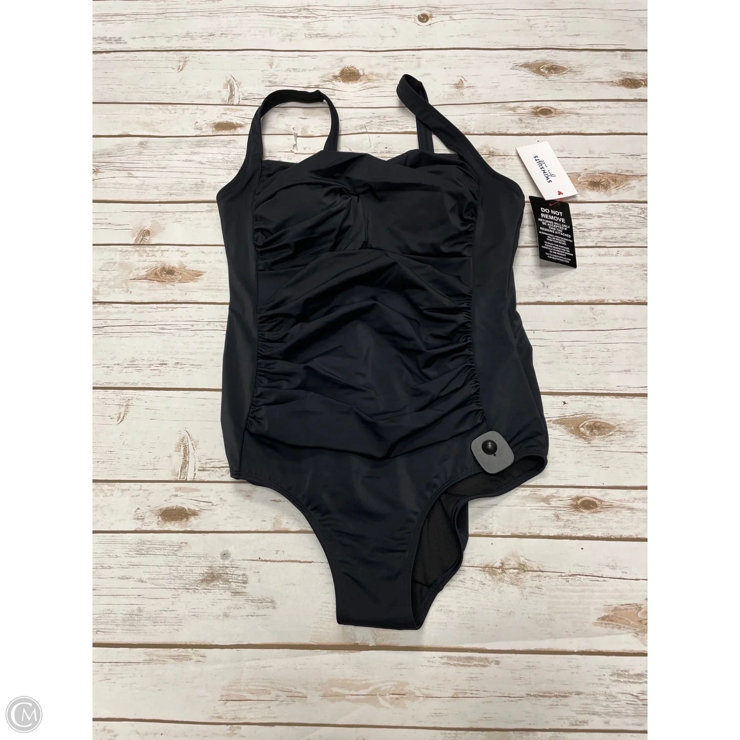 Swimsuit By Cme In Black, Size: 1x