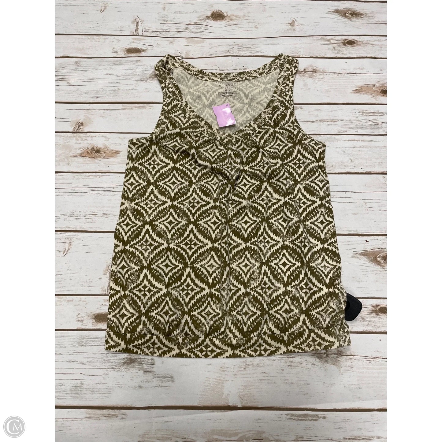 Top Sleeveless By Sonoma In Tan, Size: Xs