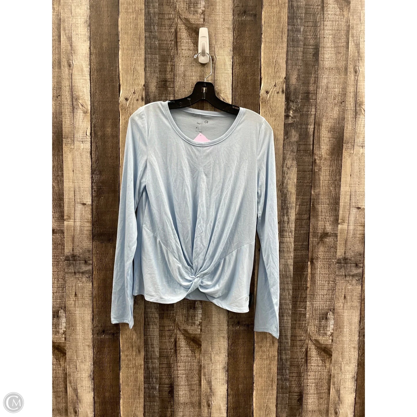 Athletic Top Long Sleeve Crewneck By Gapfit In Blue, Size: S