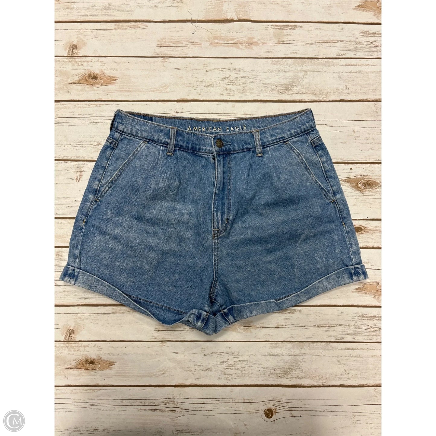 Shorts By American Eagle In Blue Denim, Size: 10
