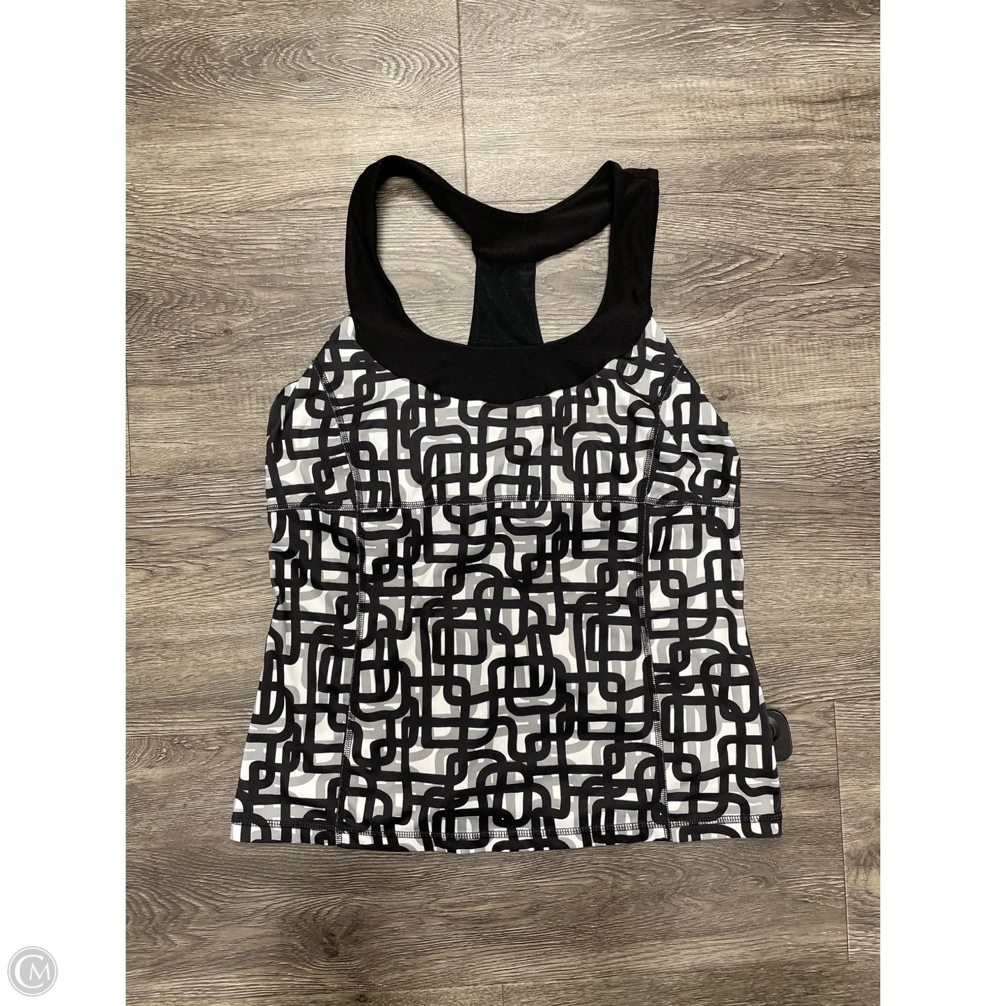 Athletic Tank Top By Xersion In Black & White, Size: L
